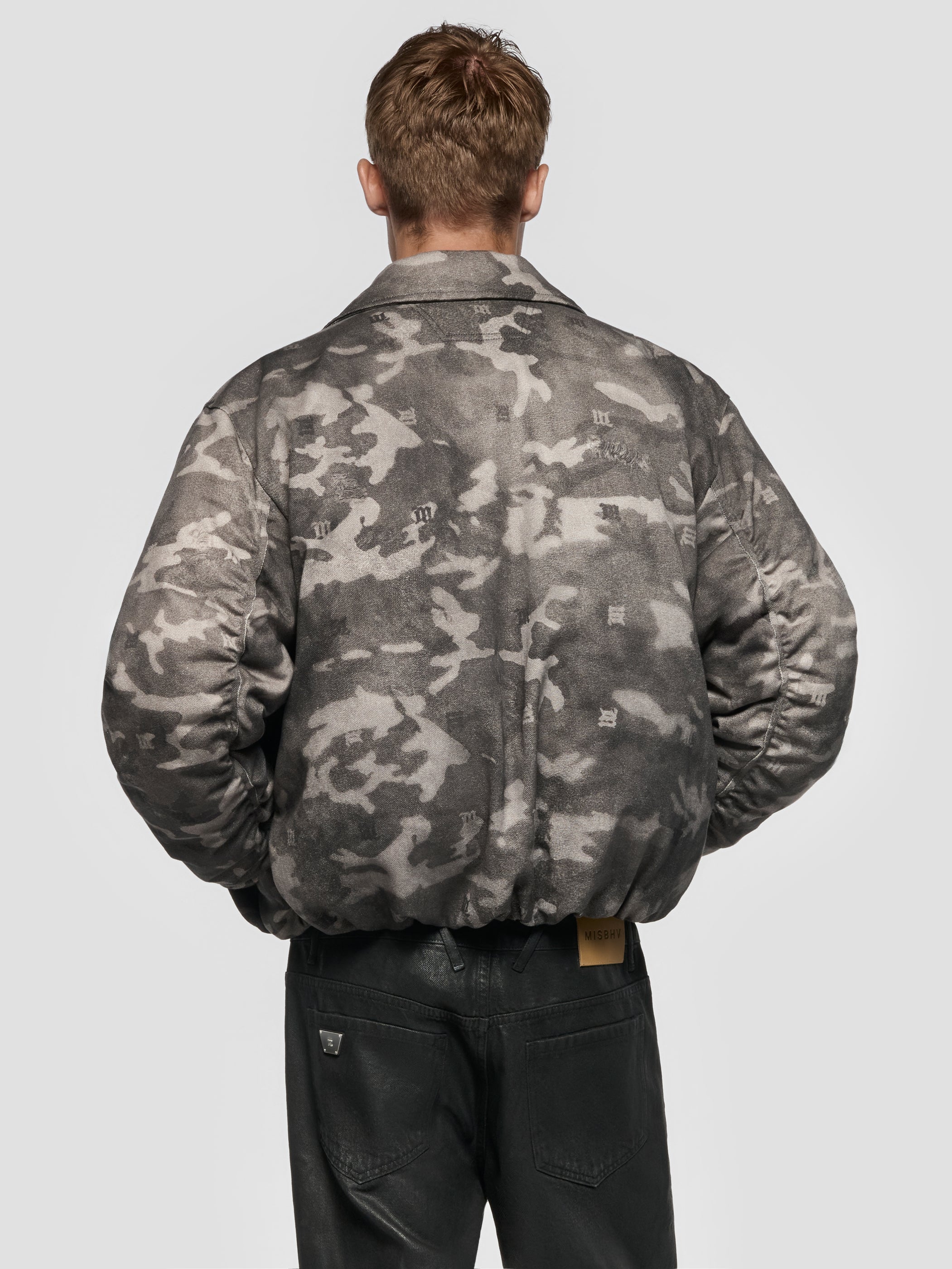 Camo Puffer Bomber Jacket