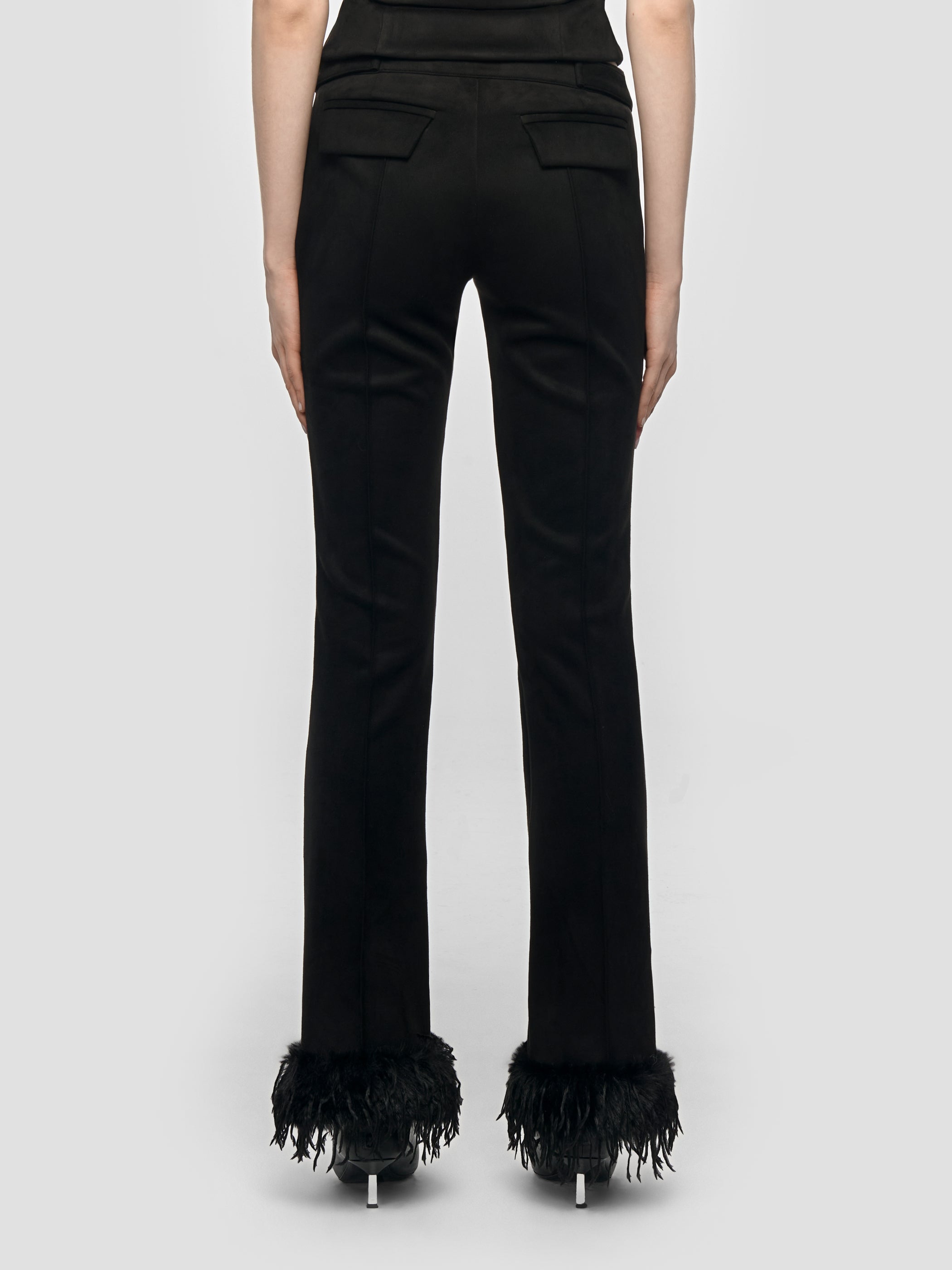 Faux Suede Trousers