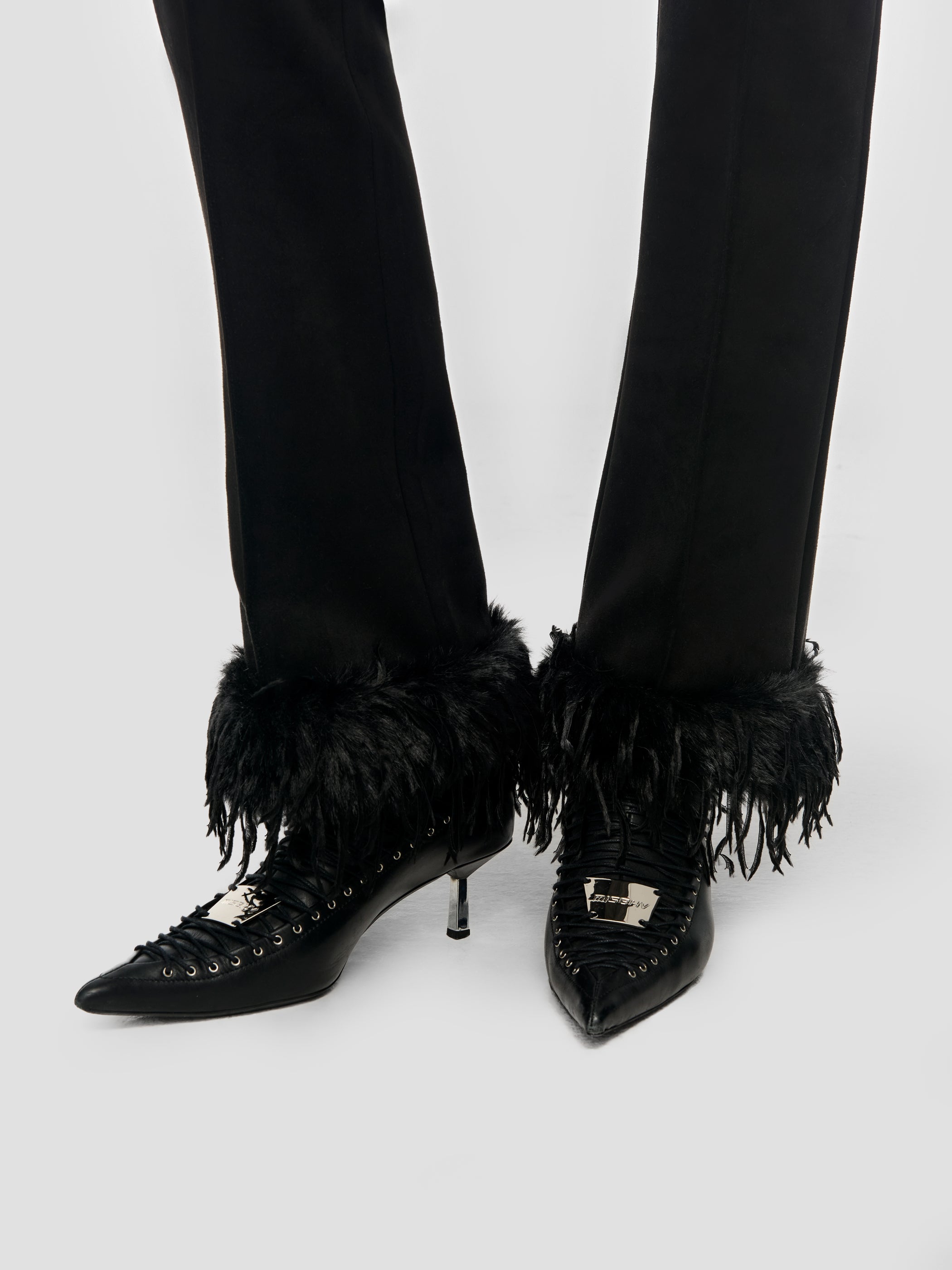 Faux Suede Trousers
