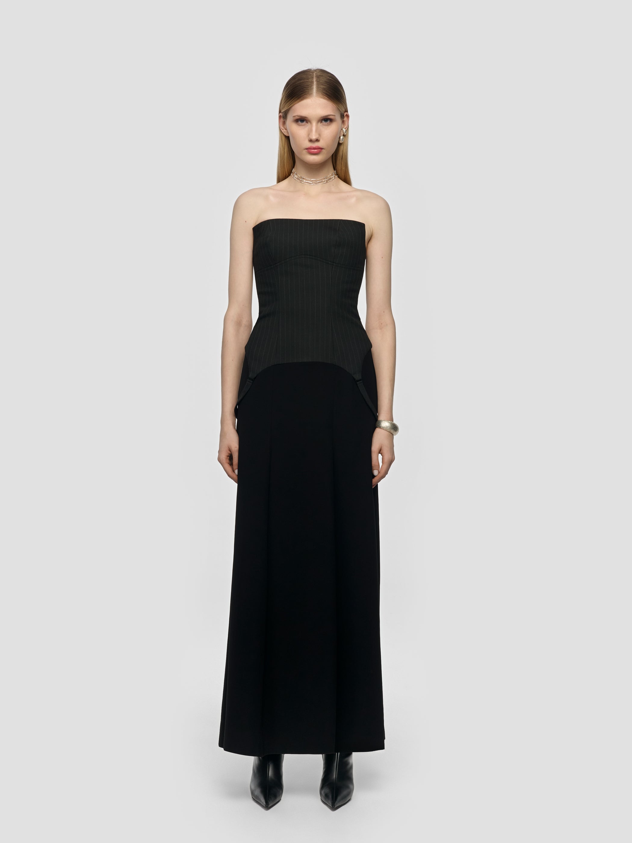 Pinstripe Maxi Dress