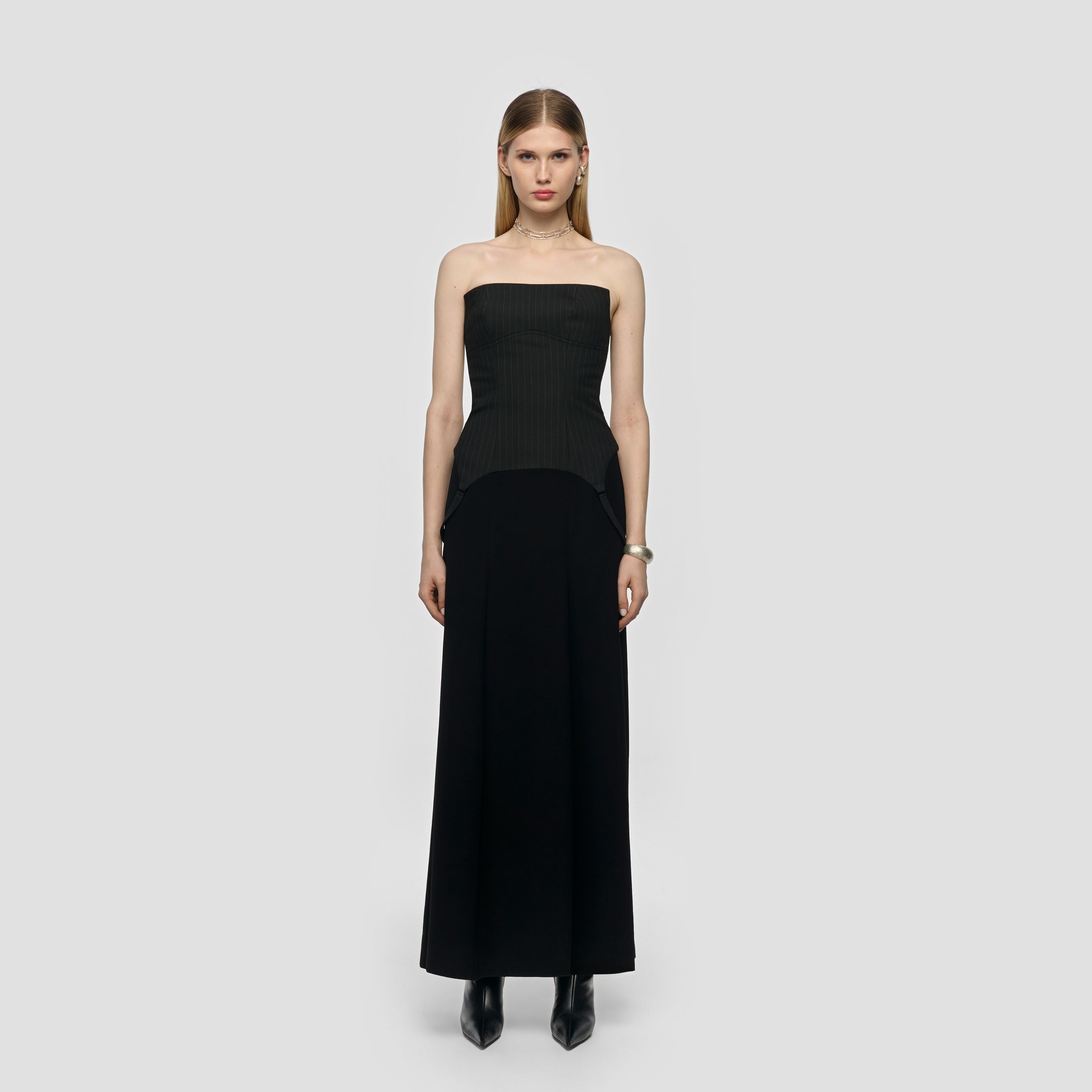 Pinstripe Maxi Dress