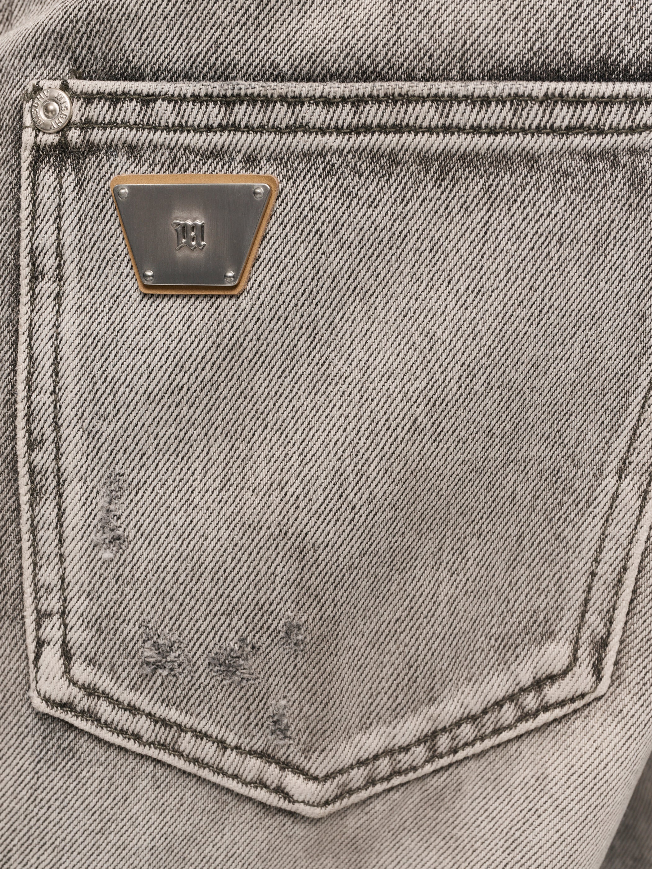 Charcoal Bootcut Denim Trousers