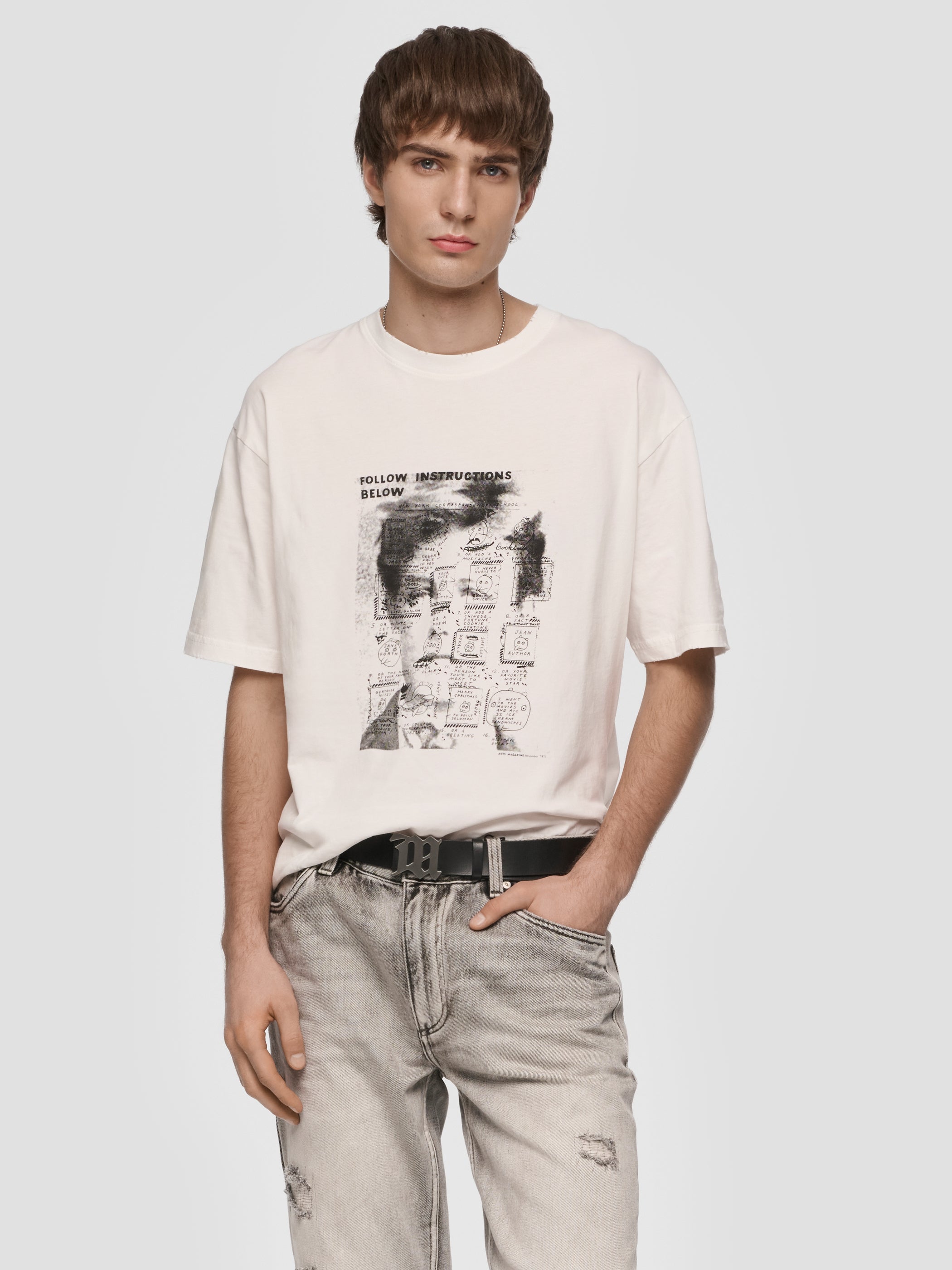 Ray Johnson Rimbaud Template T-Shirt