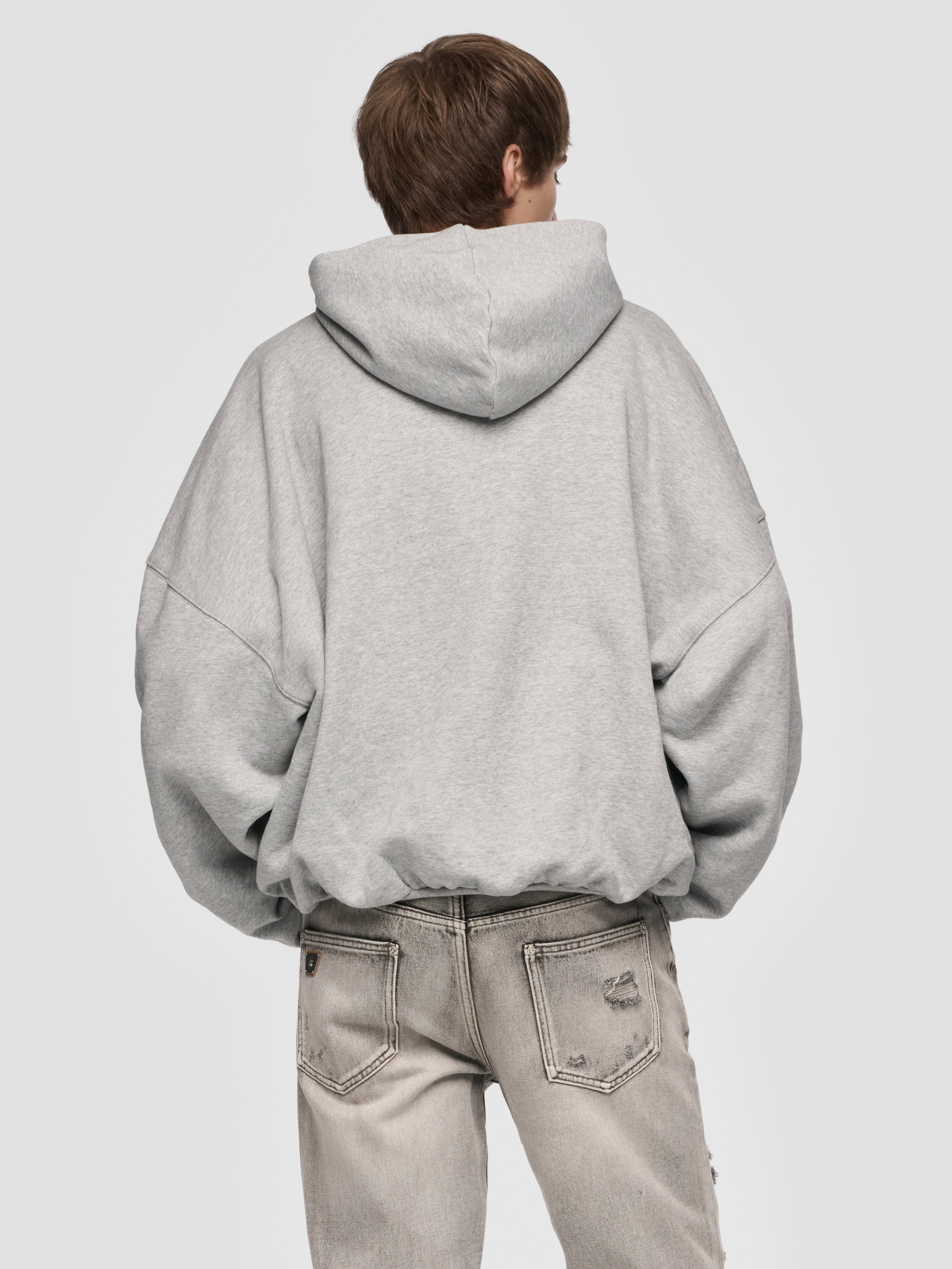 Inflated Heather Grey Hoodie