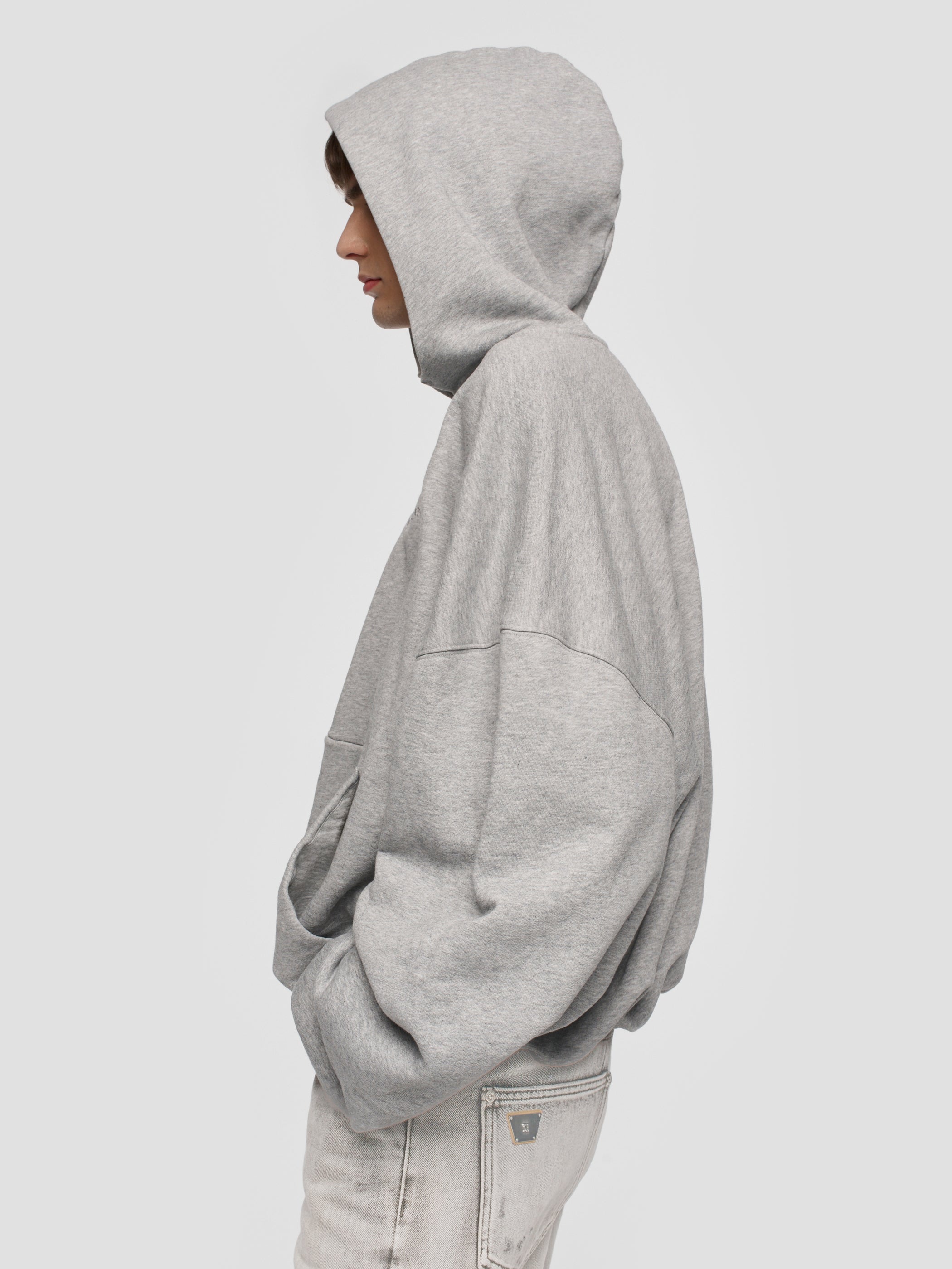 Inflated Heather Grey Hoodie