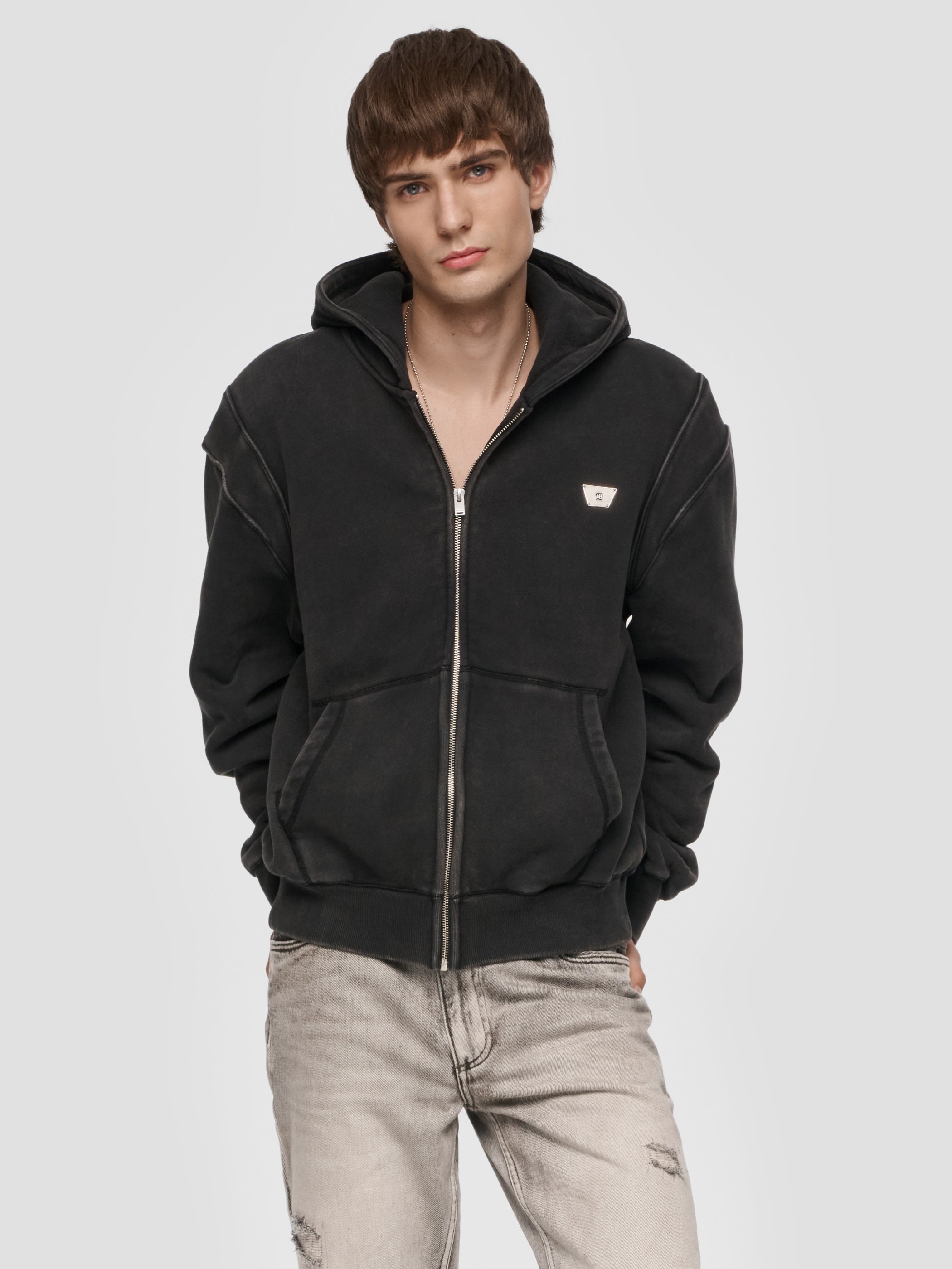 Teddy Zipped Hoodie