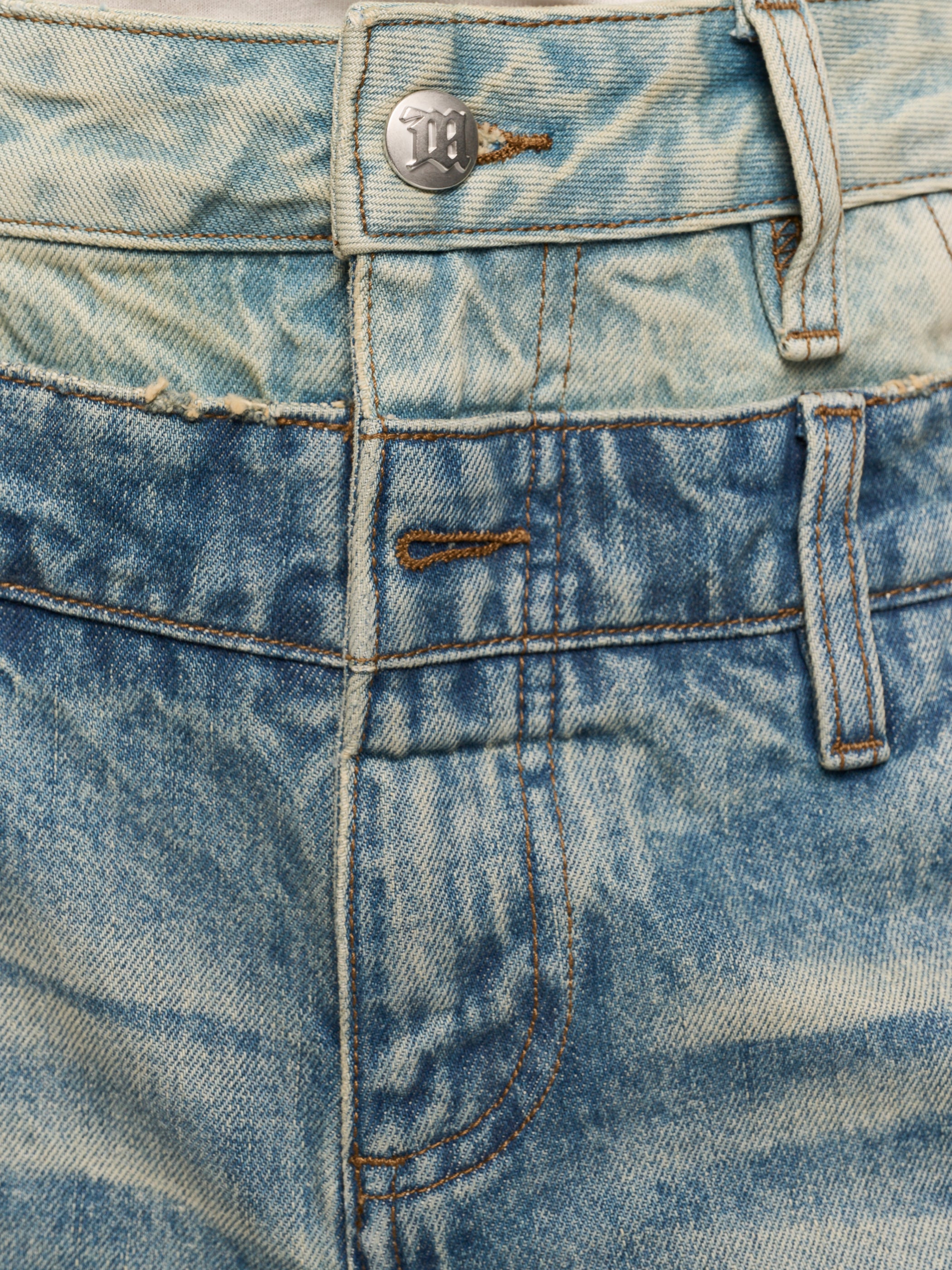 2In1 Denim Dirt Baggy Shorts