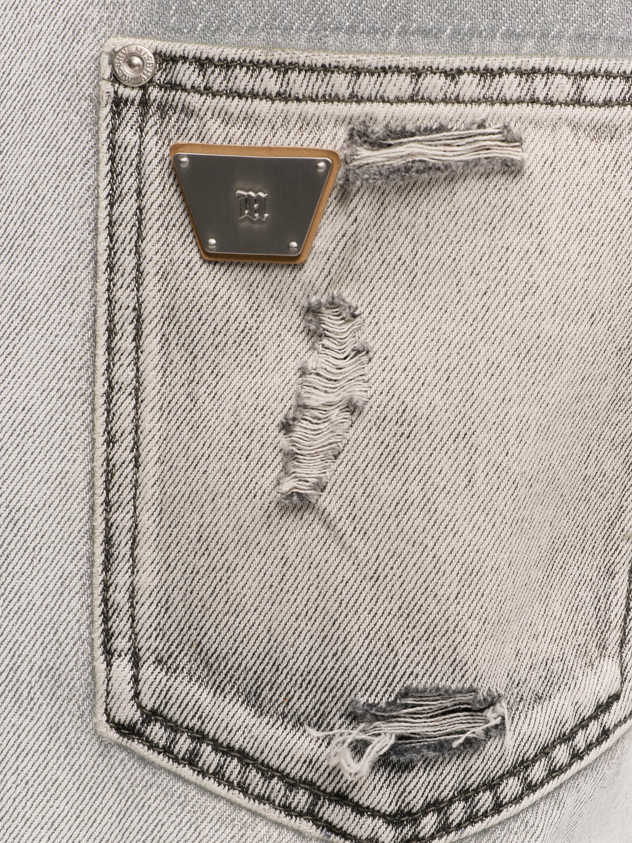 Charcoal Denim Shorts