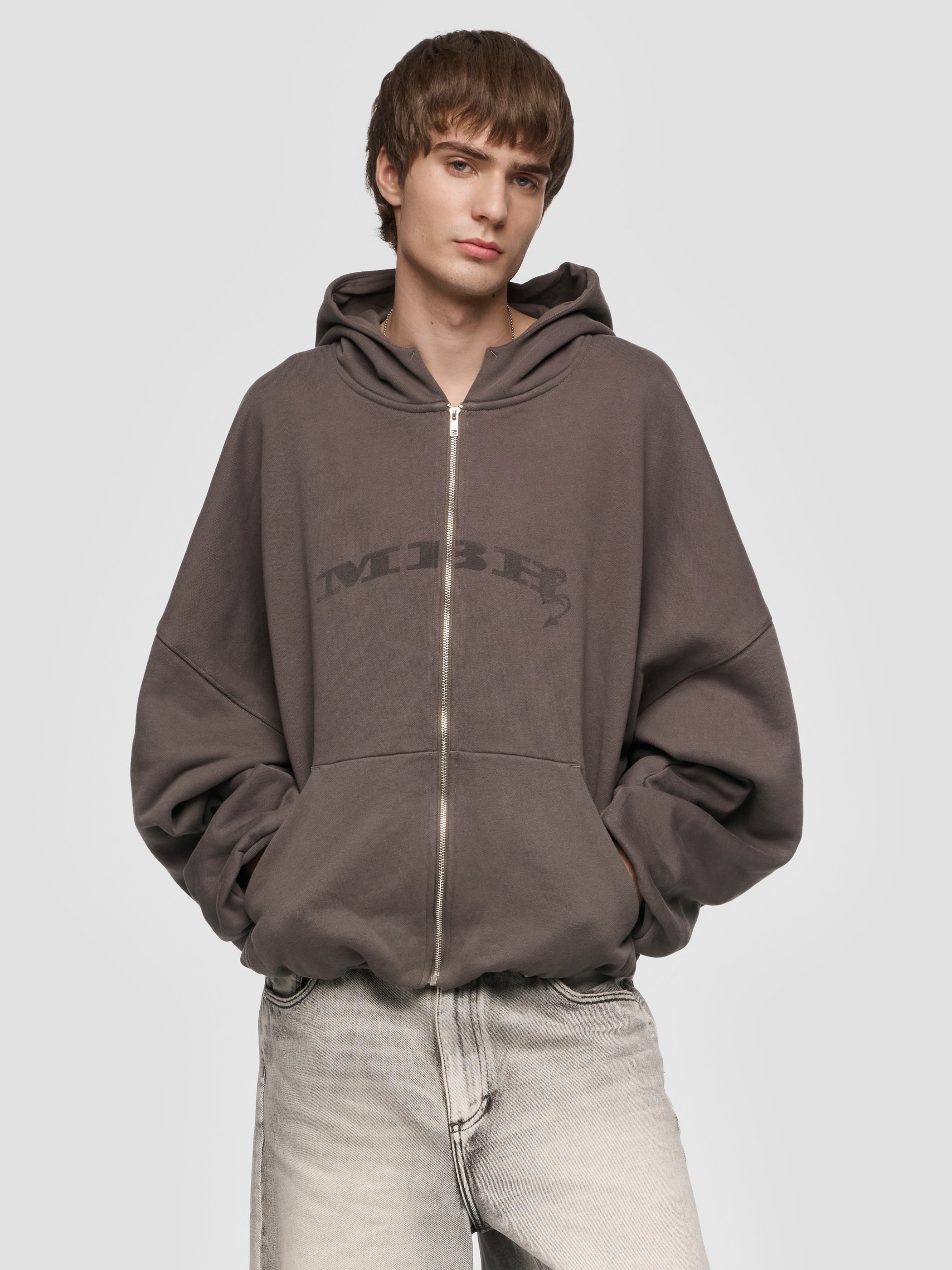Inflated Mbh Devil Zipped Hoodie