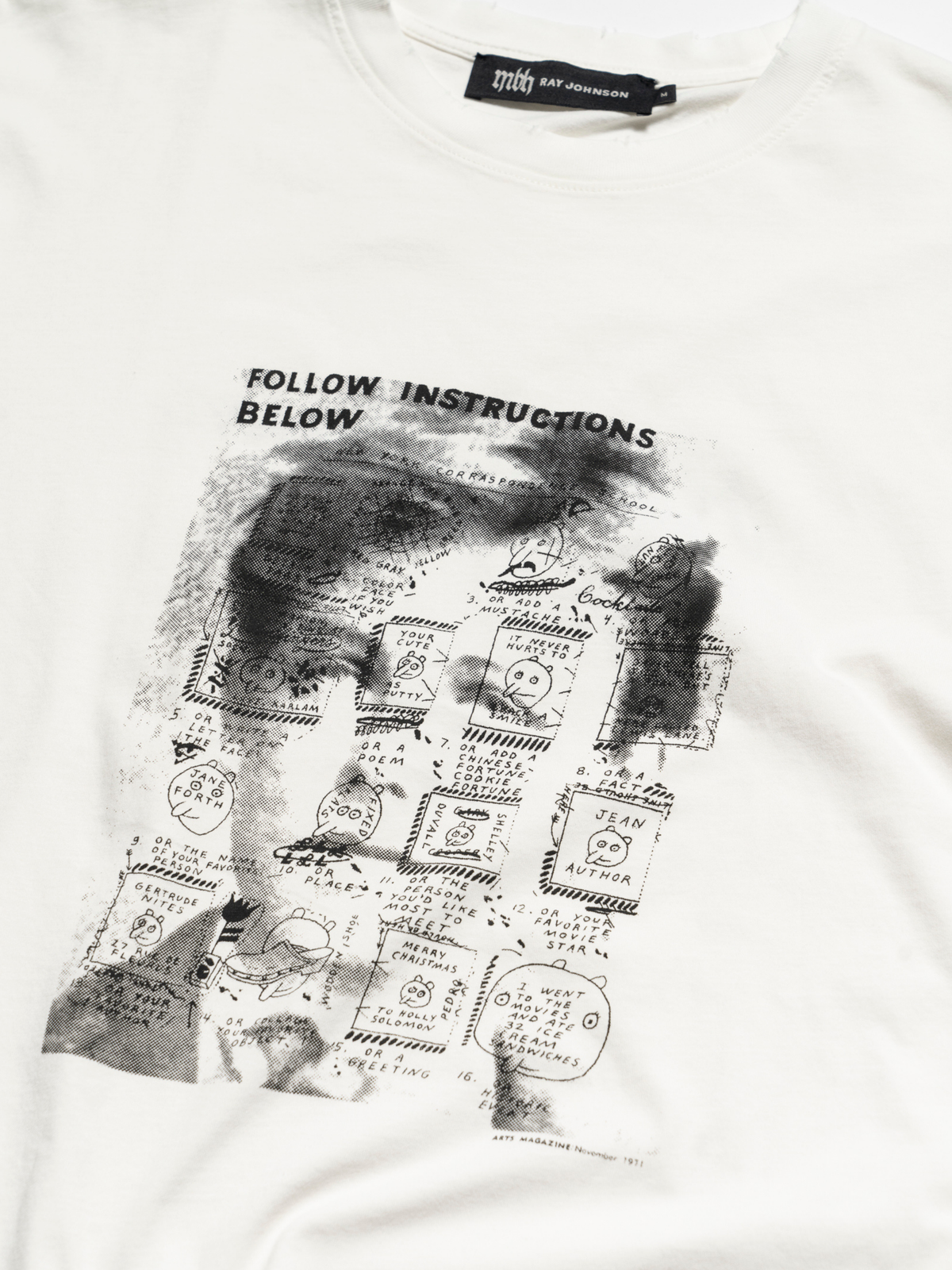 Ray Johnson Rimbaud Template Tshirt Unisex