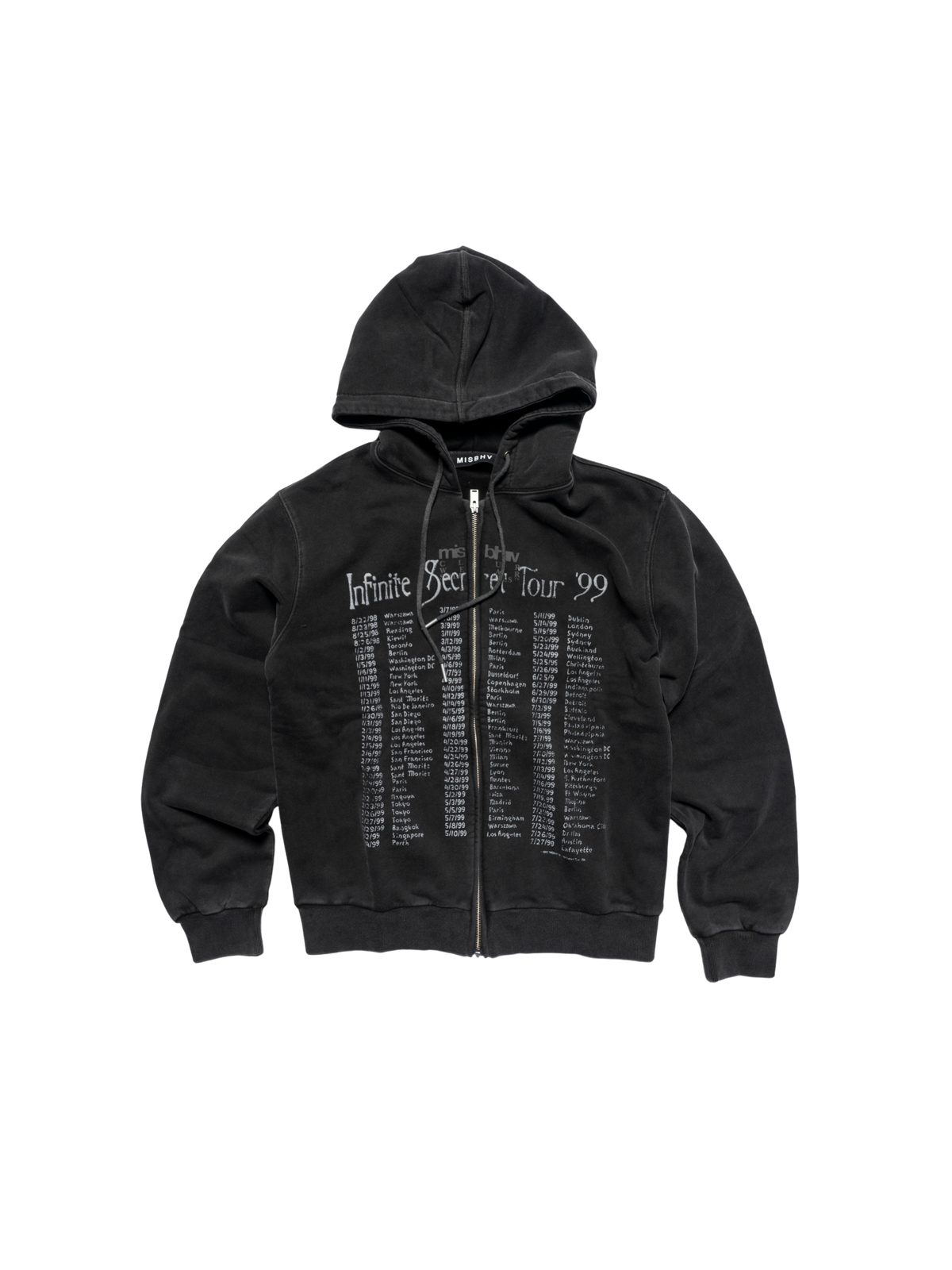 Tour 99 Zipped Hoodie Unisex