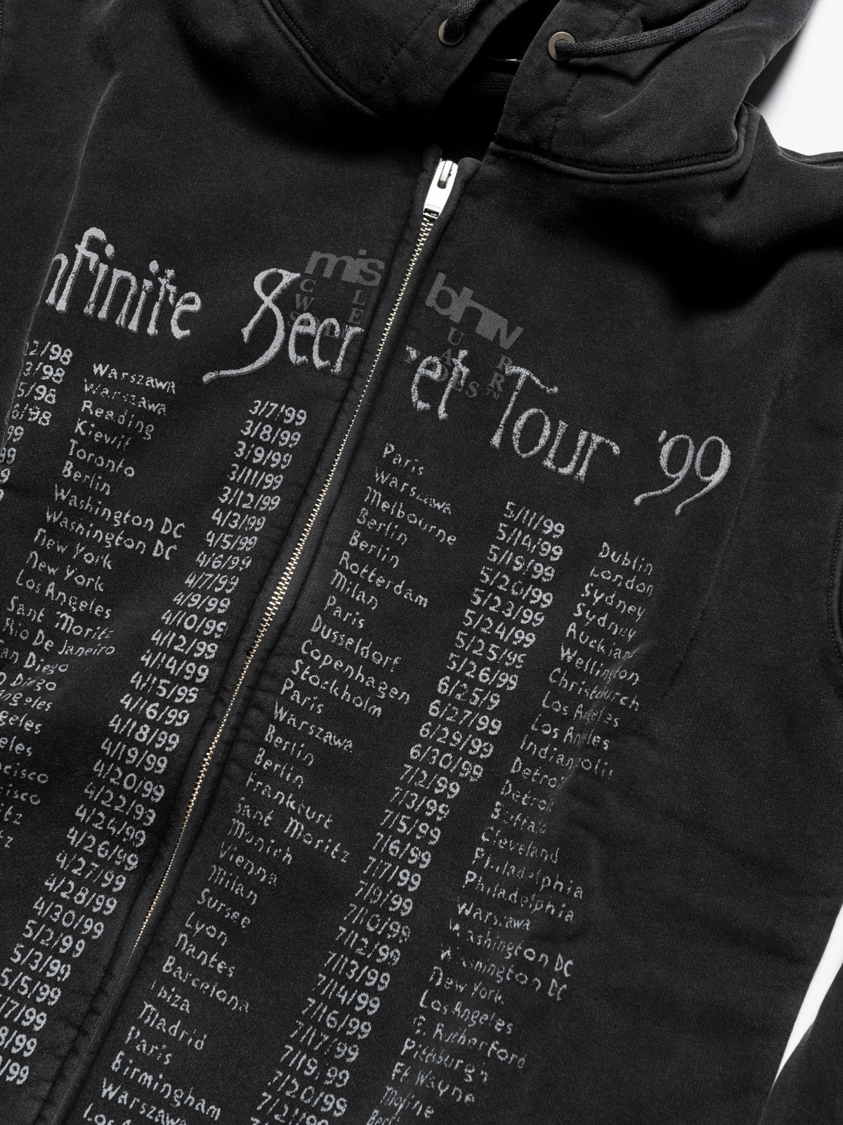 Tour 99 Zipped Hoodie Unisex
