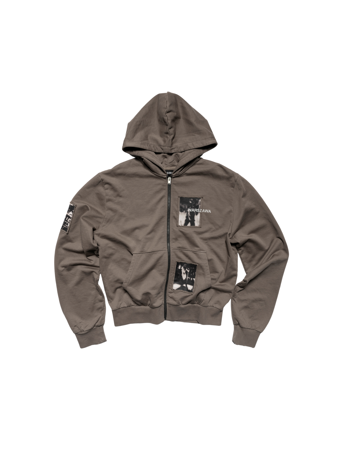 Warszawa Patched Zipped Hoodie
