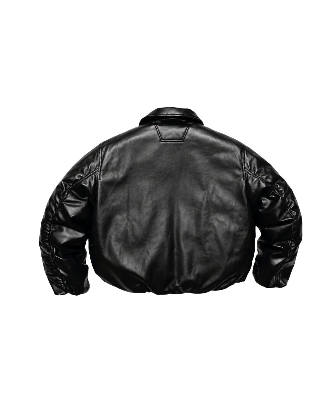 Misbhv Faux Leather Puffer Bomber Jacket