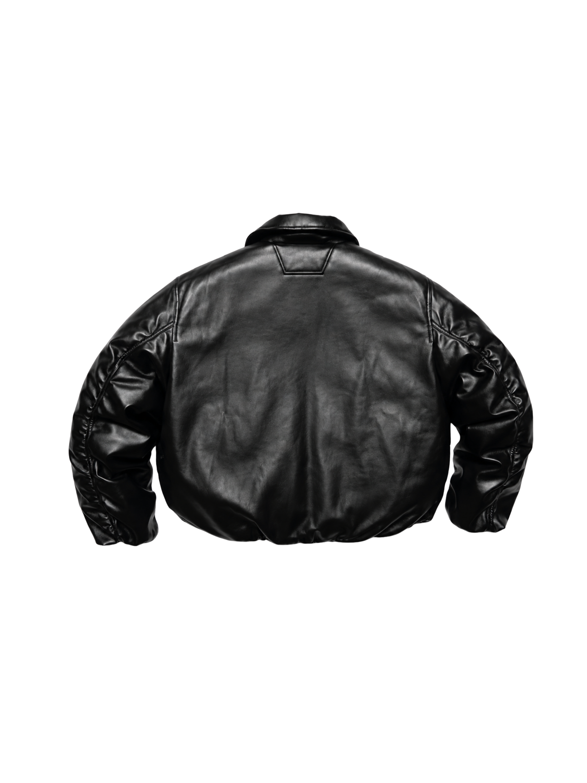 Misbhv Faux Leather Puffer Bomber Jacket
