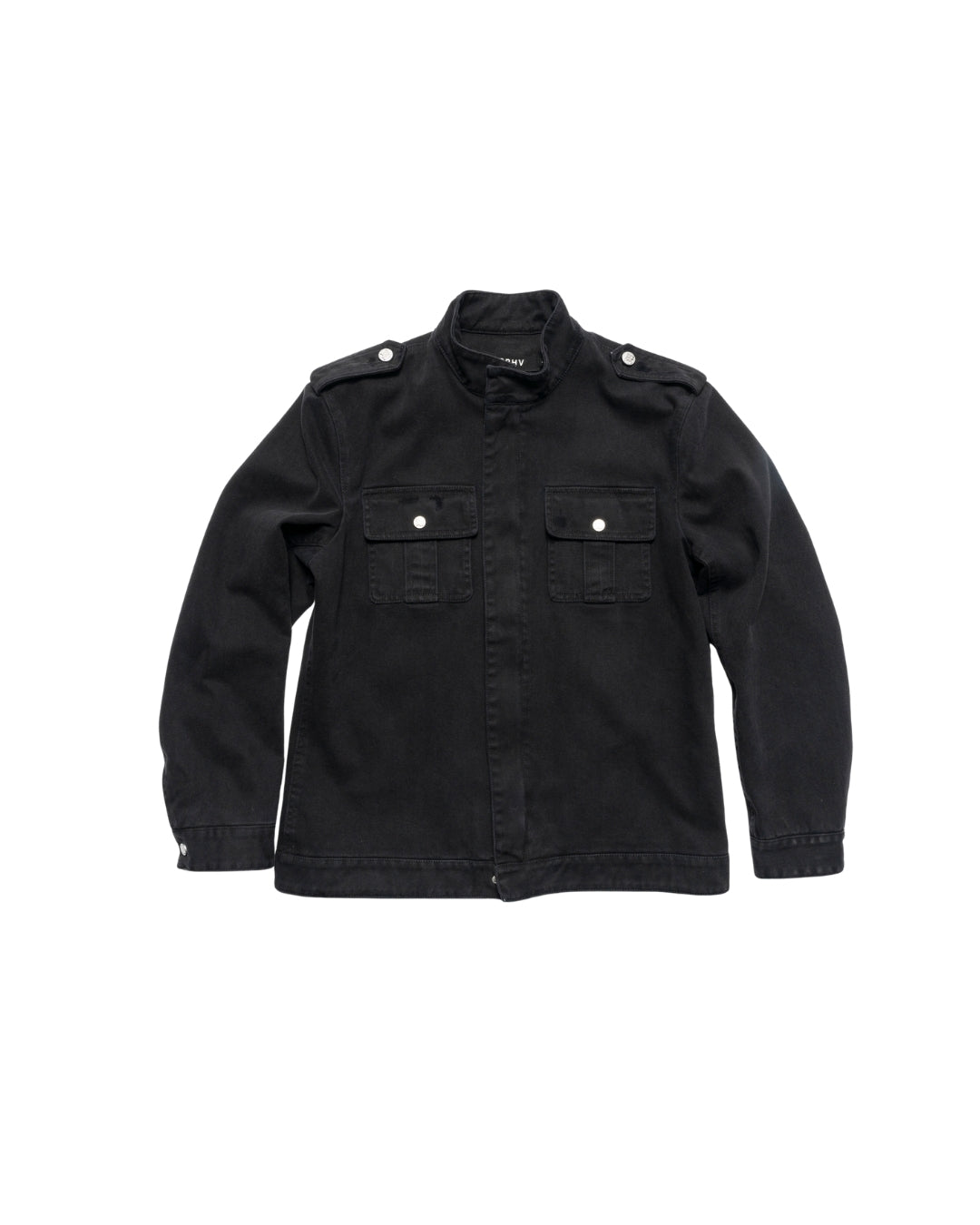Antique-Washed Officer Jacket