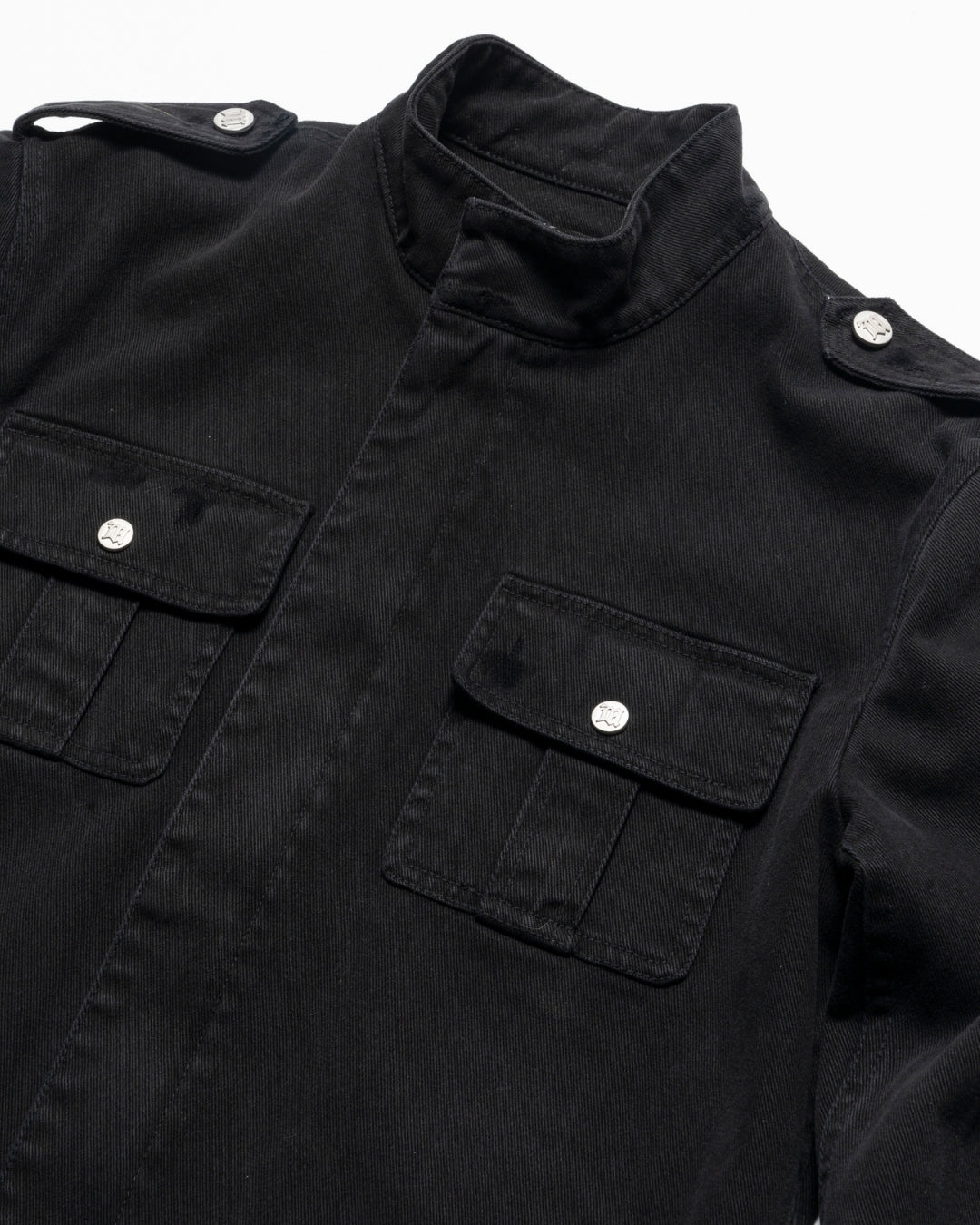 Antique-Washed Officer Jacket