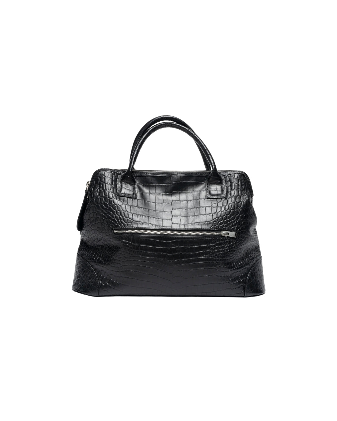 Embossed Leather Alma Bag Medium