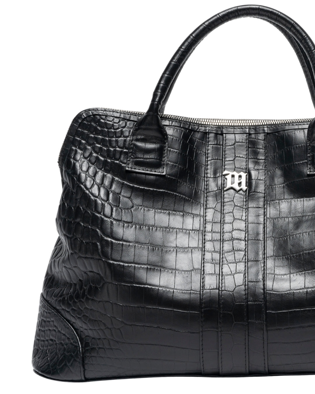 Embossed Leather Alma Bag Medium