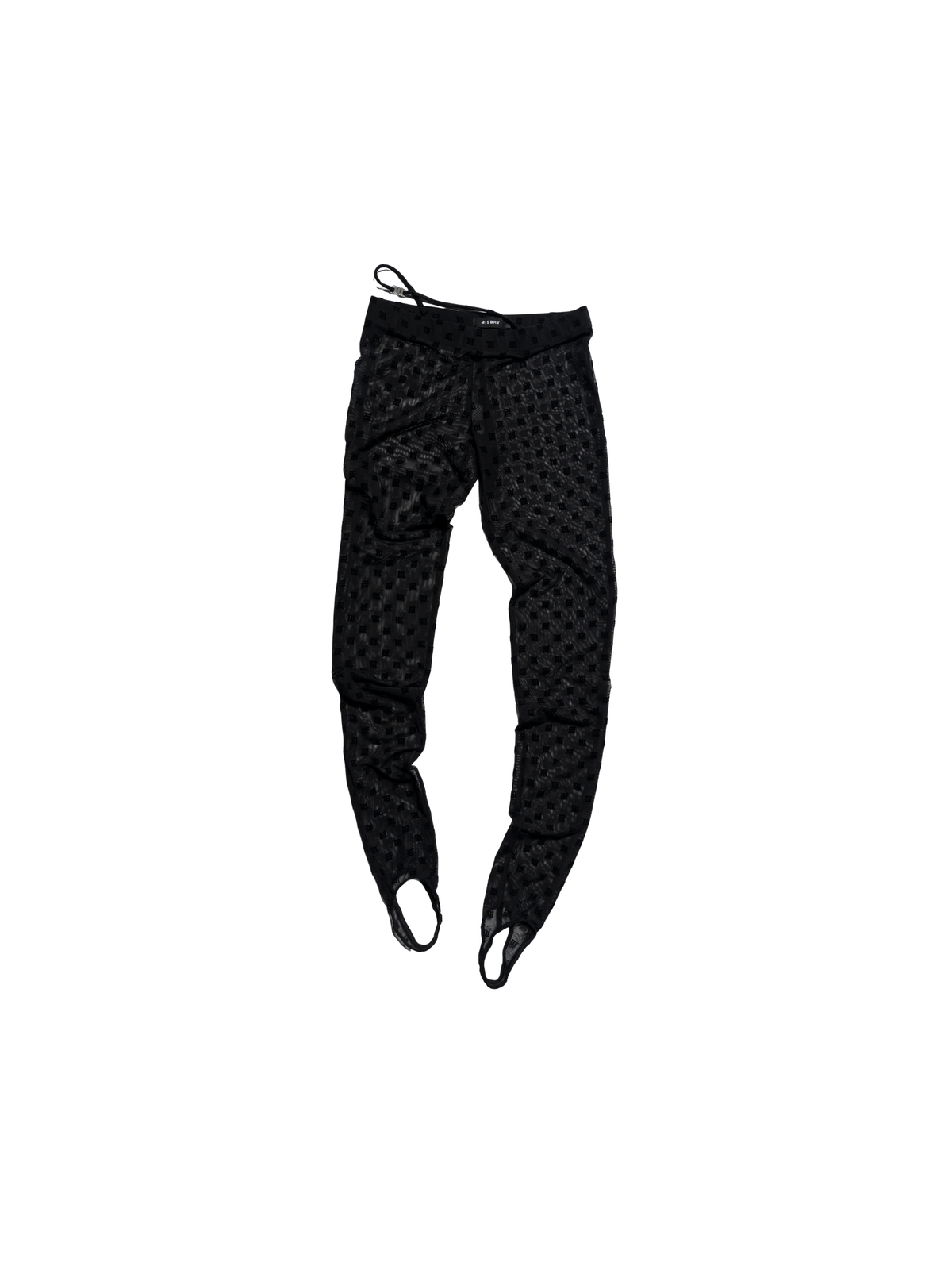 Mesh Monogram Stirrup Leggings