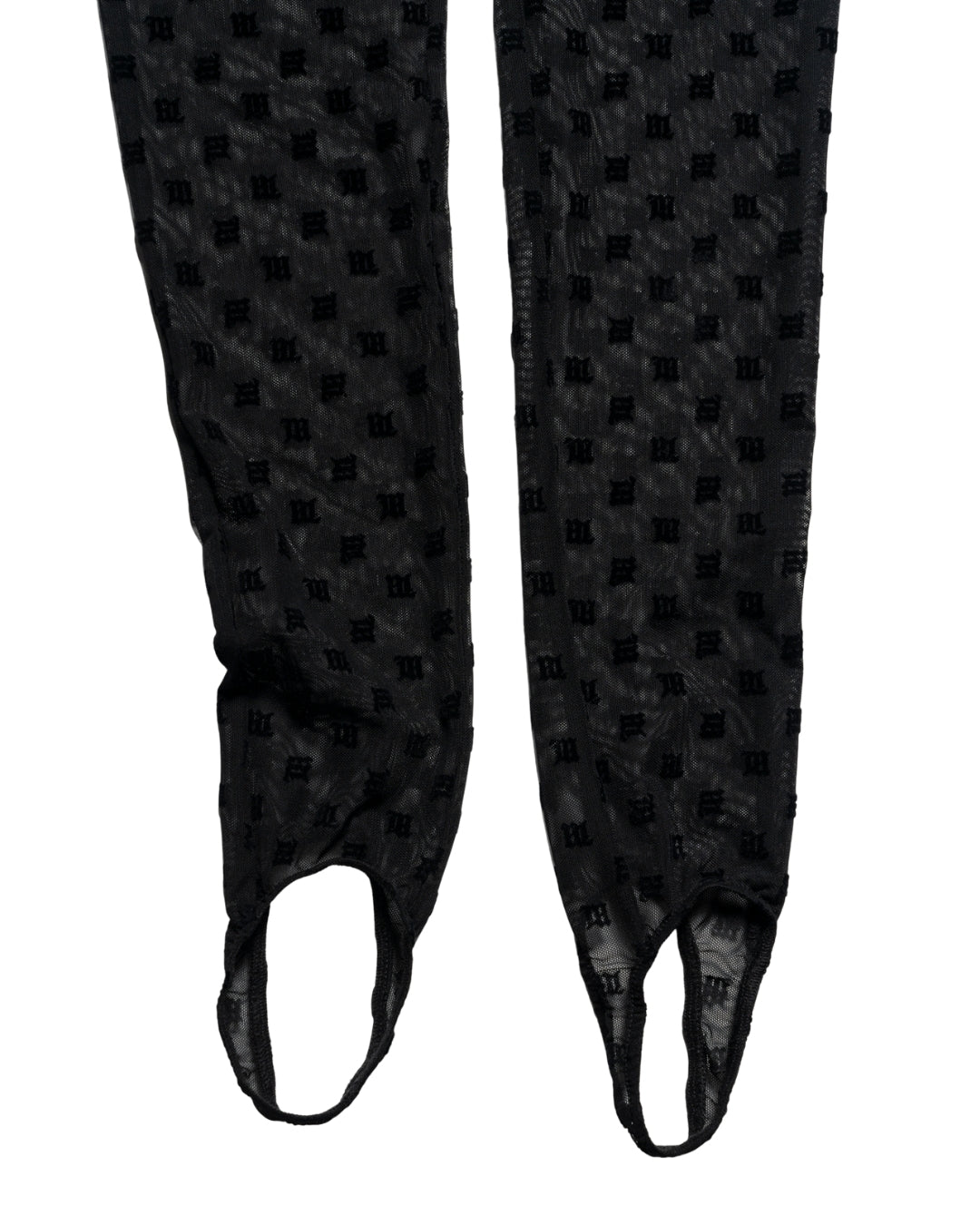Mesh Monogram Stirrup Leggings