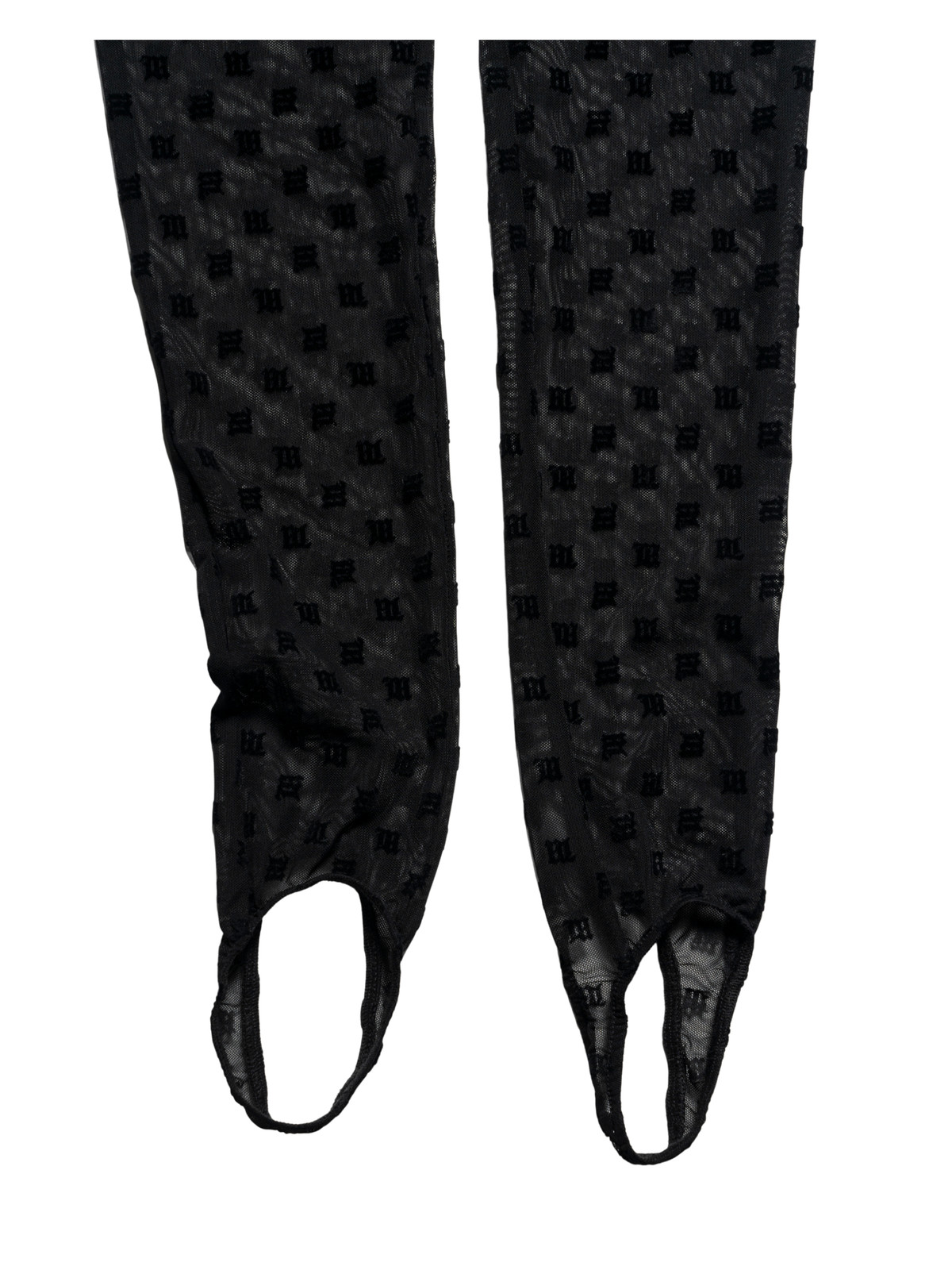 Mesh Monogram Stirrup Leggings