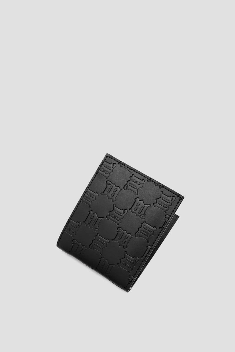 Embossed Monogram Bifold Wallet