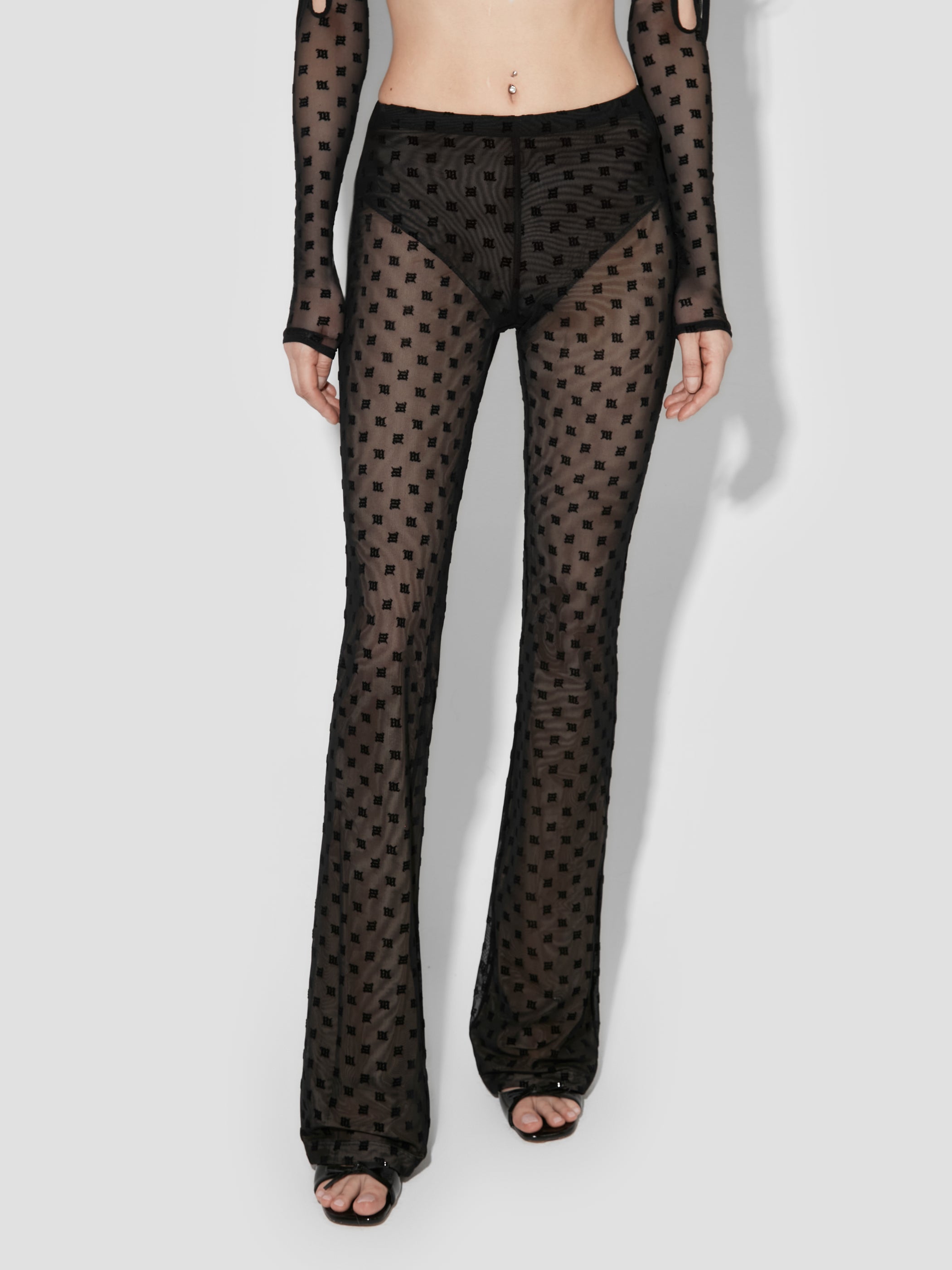 Mesh Monogram Trousers