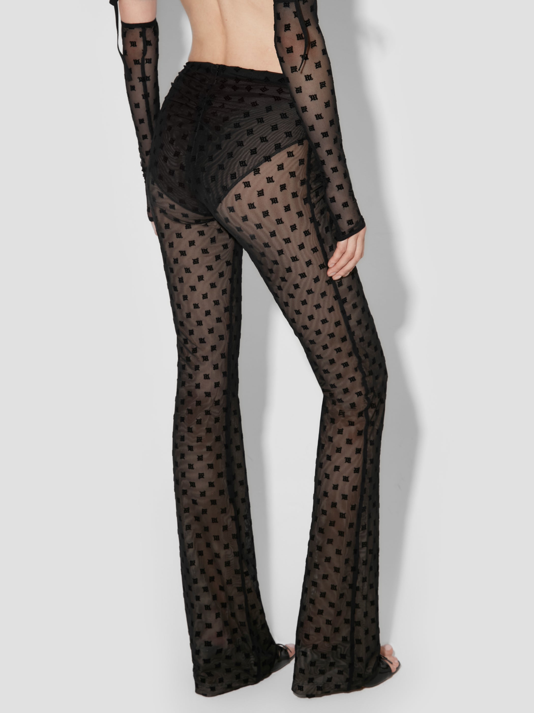 Mesh Monogram Trousers