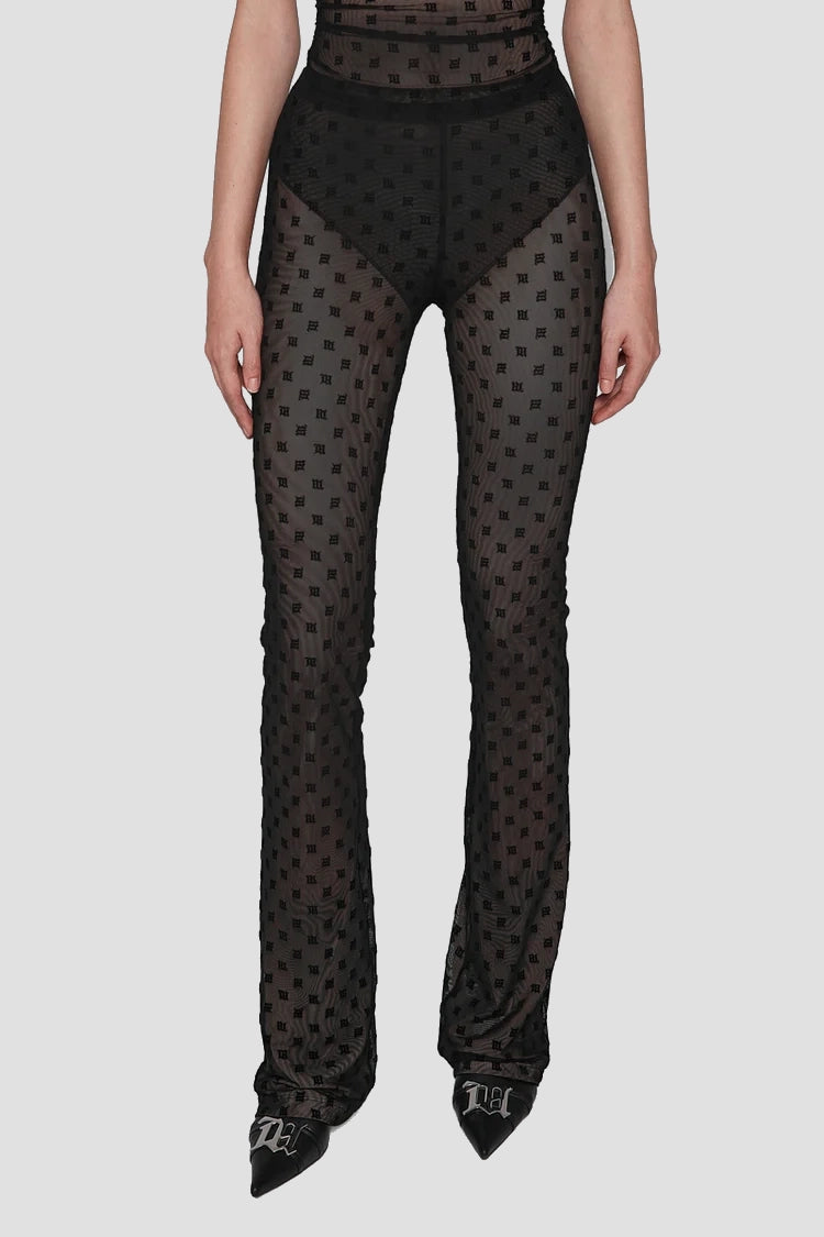 Mesh Monogram Trousers