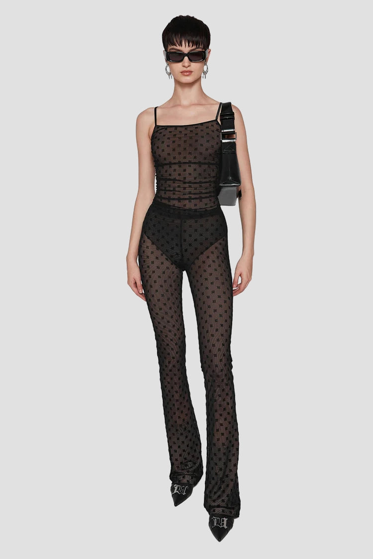 Mesh Monogram Trousers