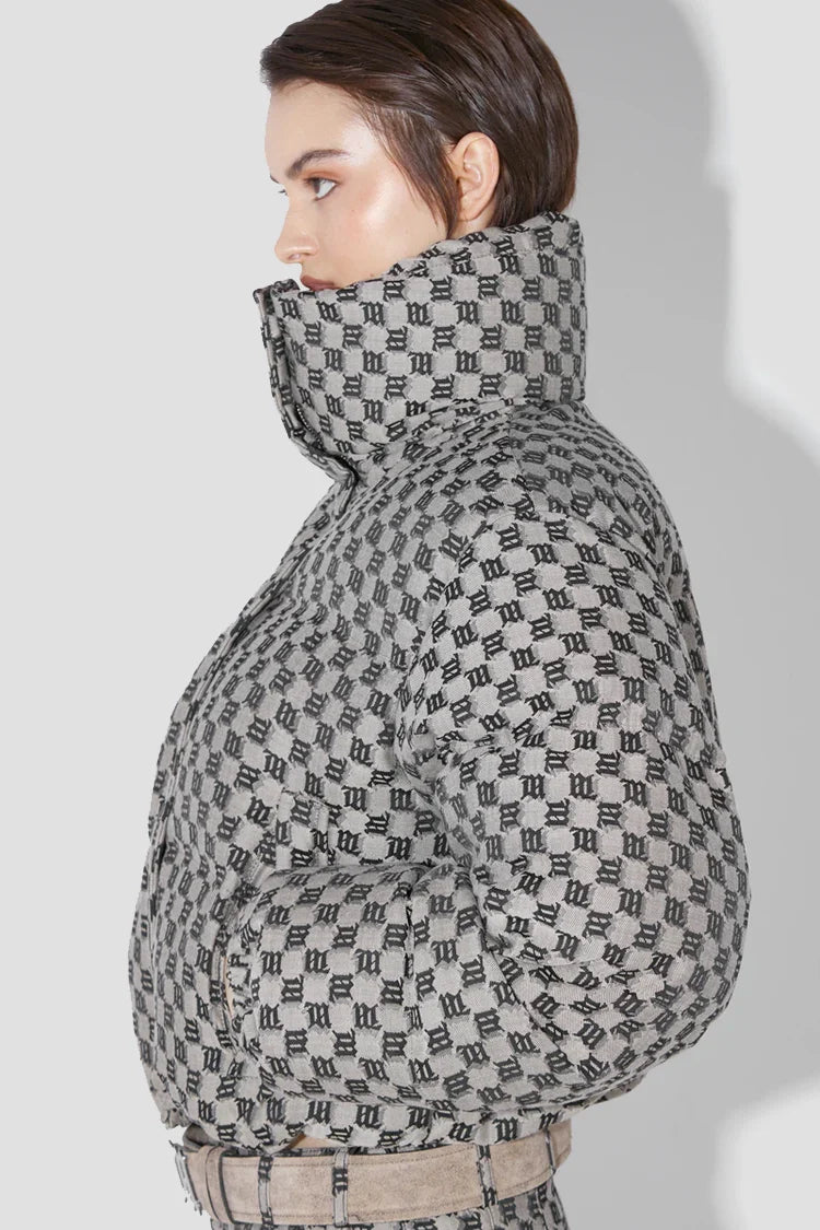Monogram Jacquard Canvas Puffer