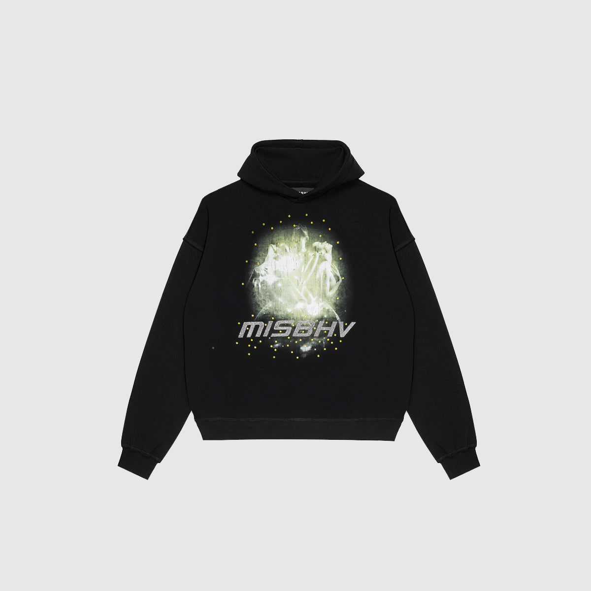 トップス Y2K archive MISBHV clash black hoodie Electronic Beats and MISBHV gaze into The Unknown | Telekom
