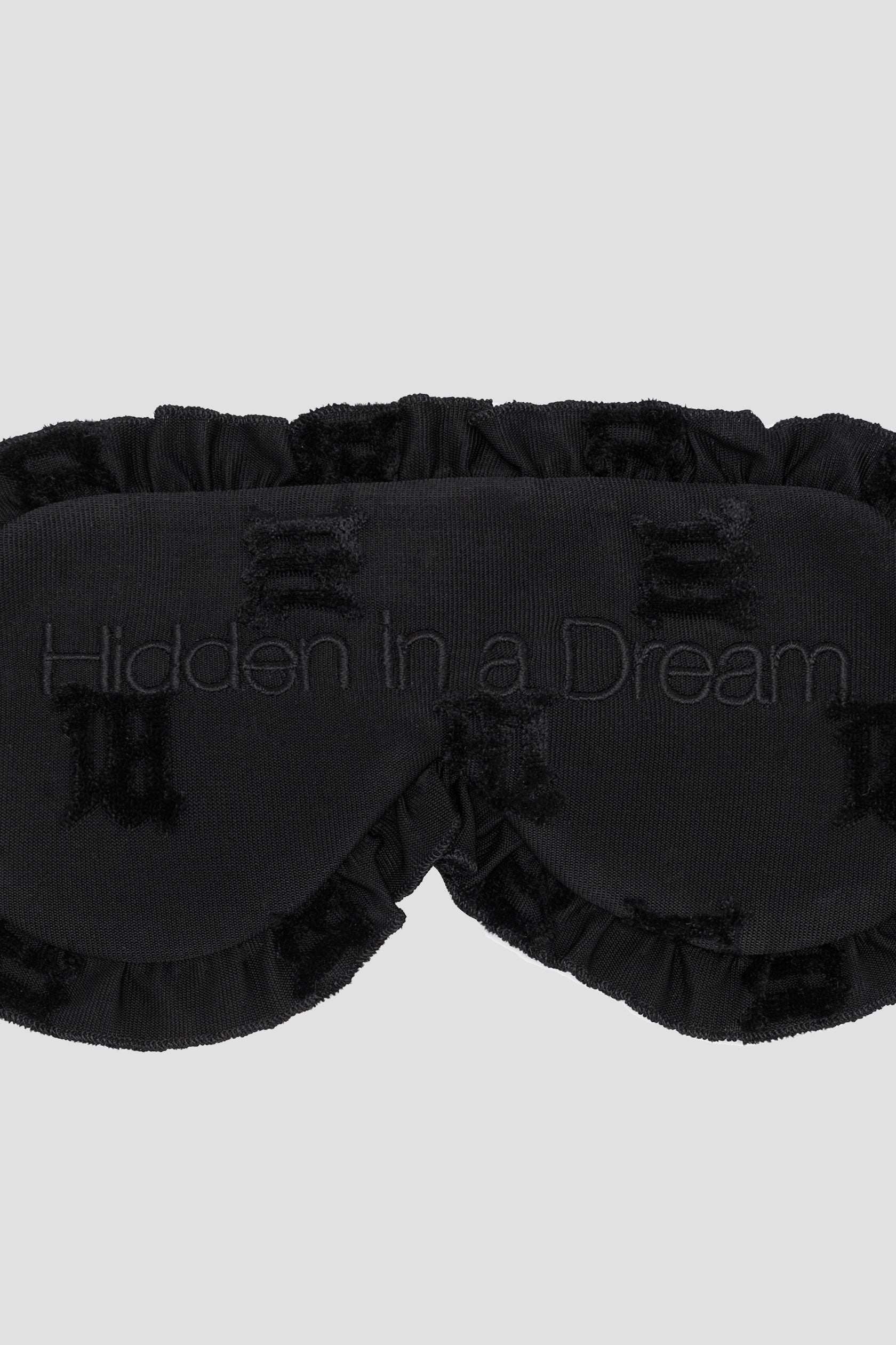 Velour Monogram Sleeping Mask