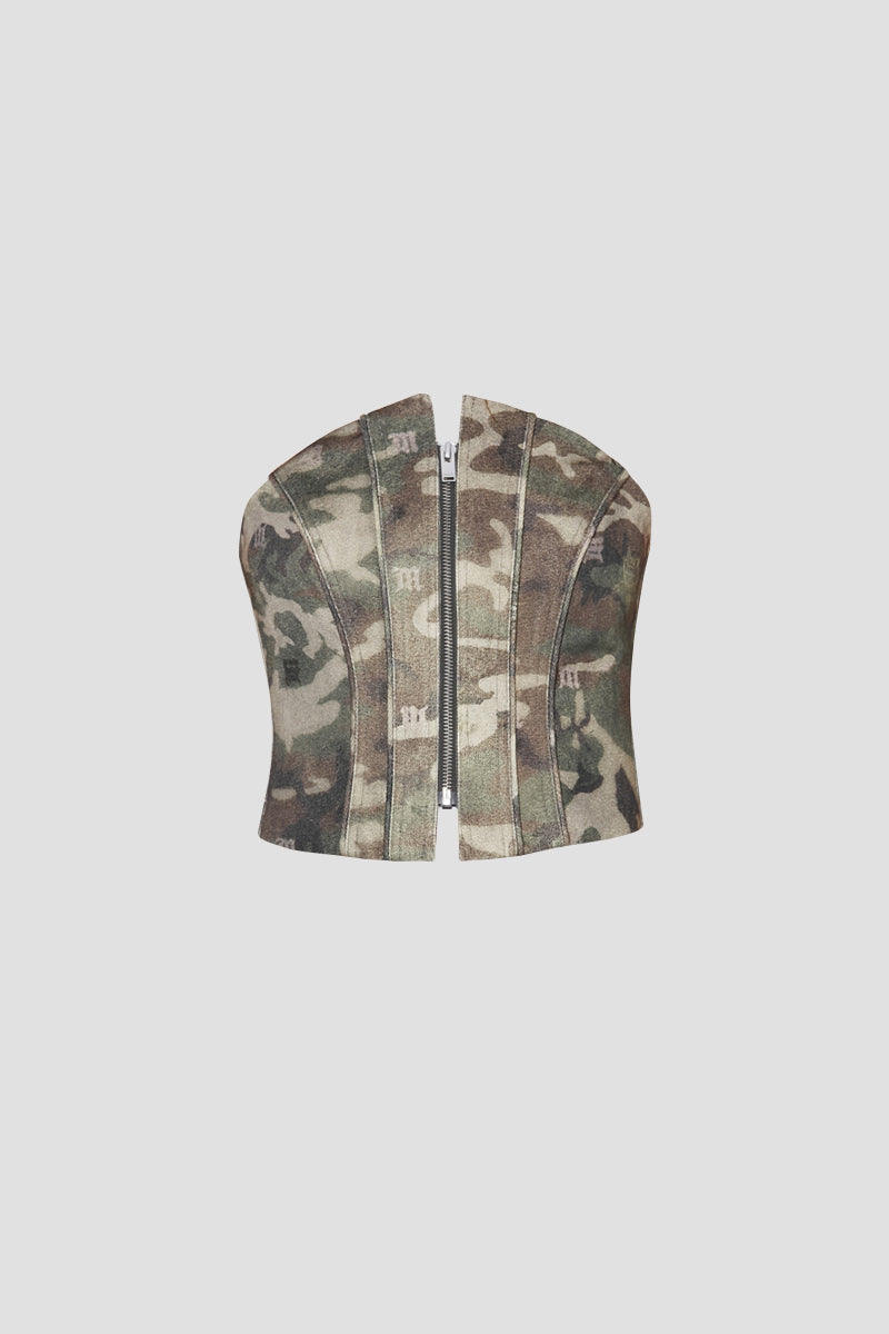 Camo Corset Top