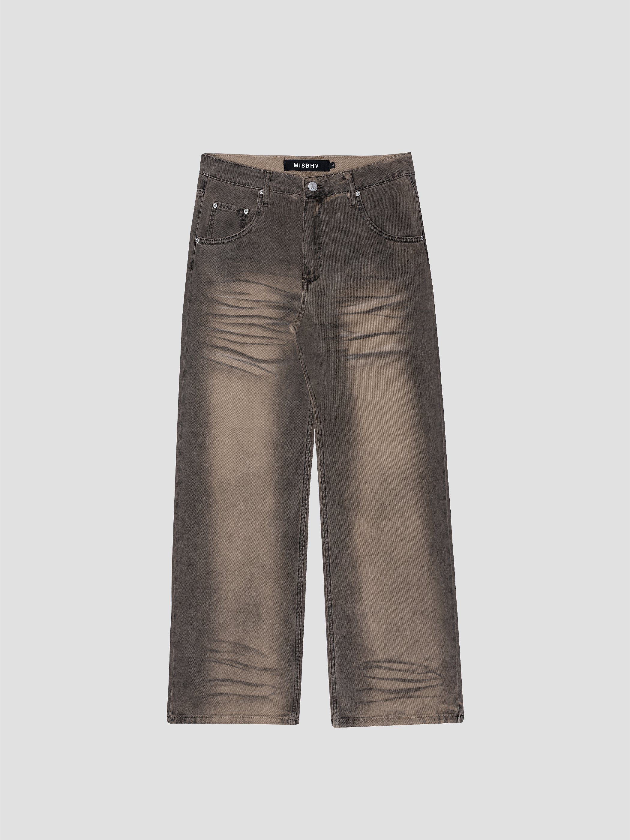 Misbhv - Sunset Wash Lara Laced Denim Studded Trousers | HBX
