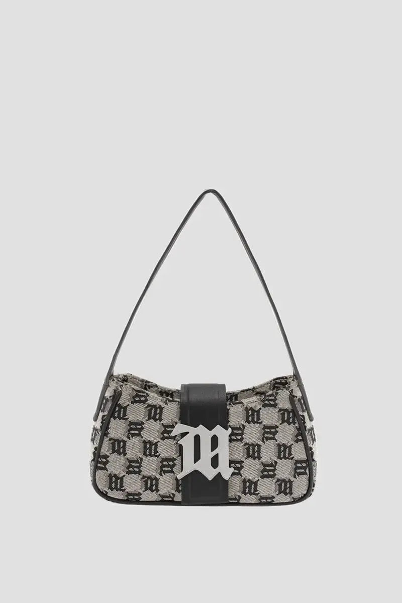 Jacquard Monogram Shoulder Bag Mini