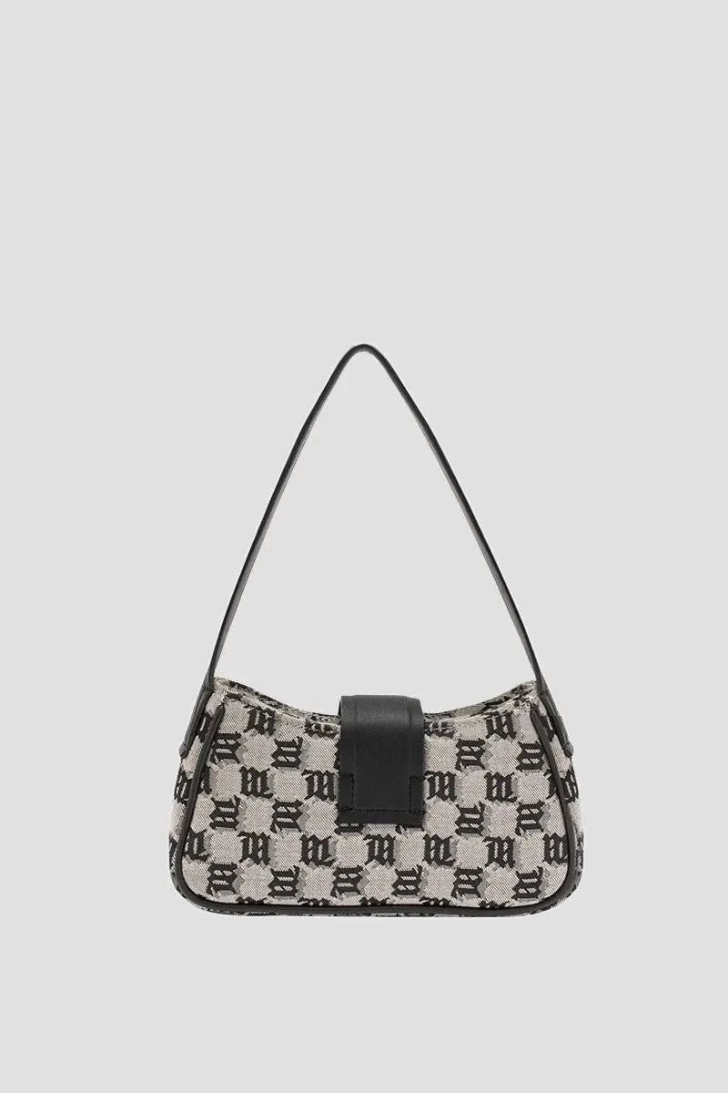 Jacquard Monogram Shoulder Bag Mini
