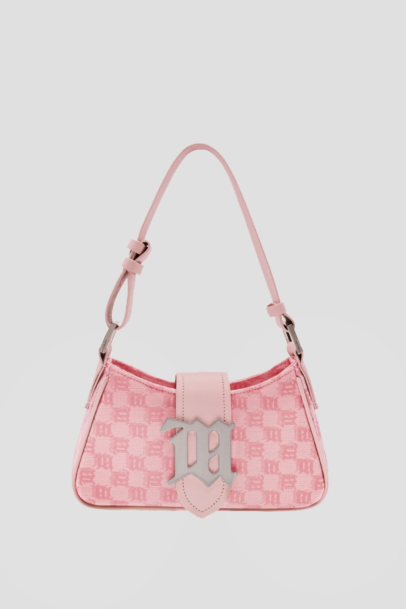 Jacquard Monogram Shoulder Bag Small