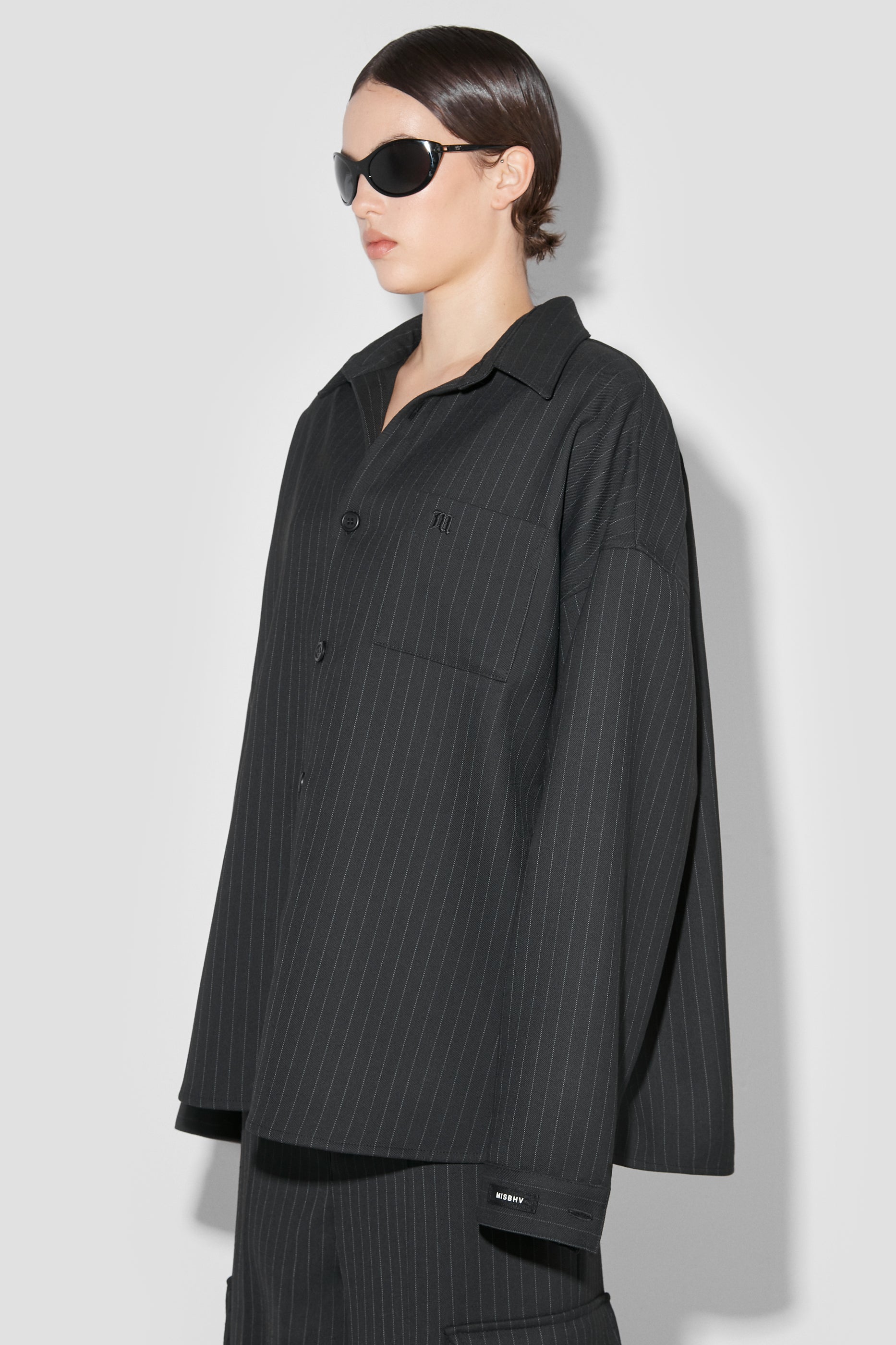 Office Pinstripe Overshirt