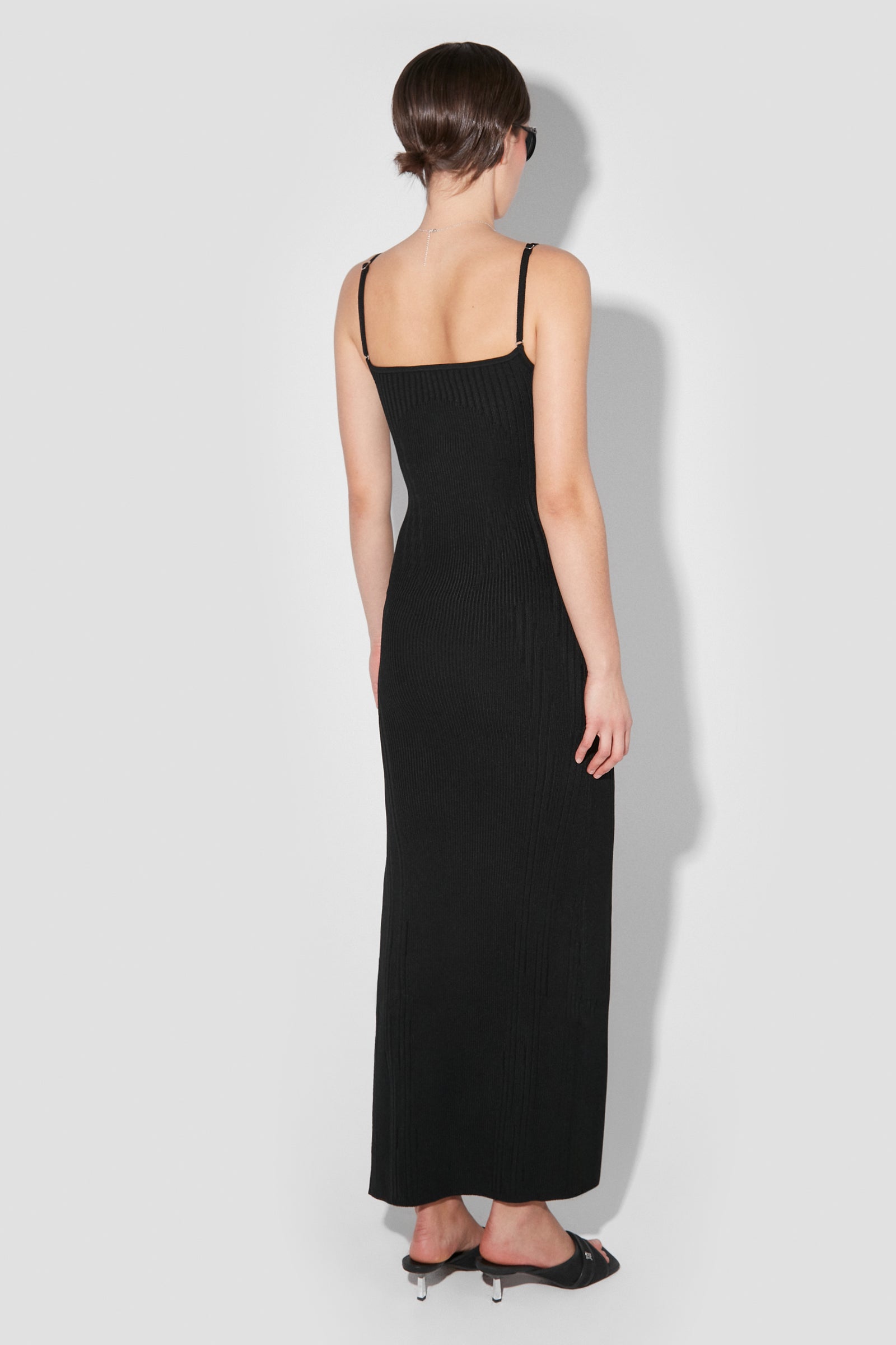 Knitted Seamless Maxi Dress With Slit