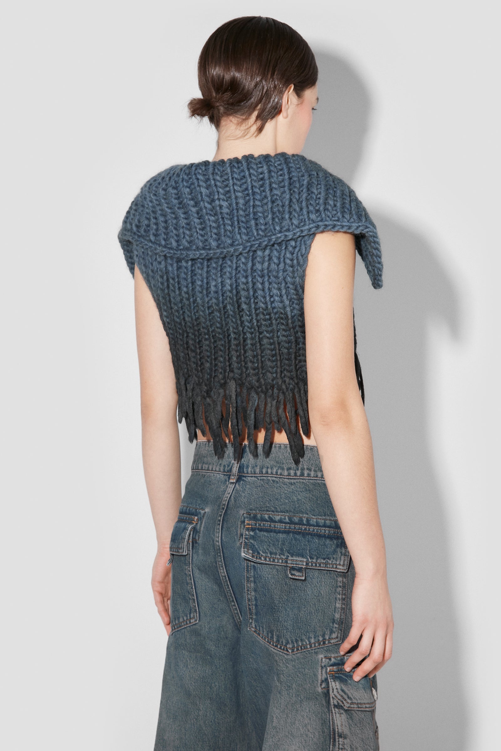 Coated Bulky Knitted Top