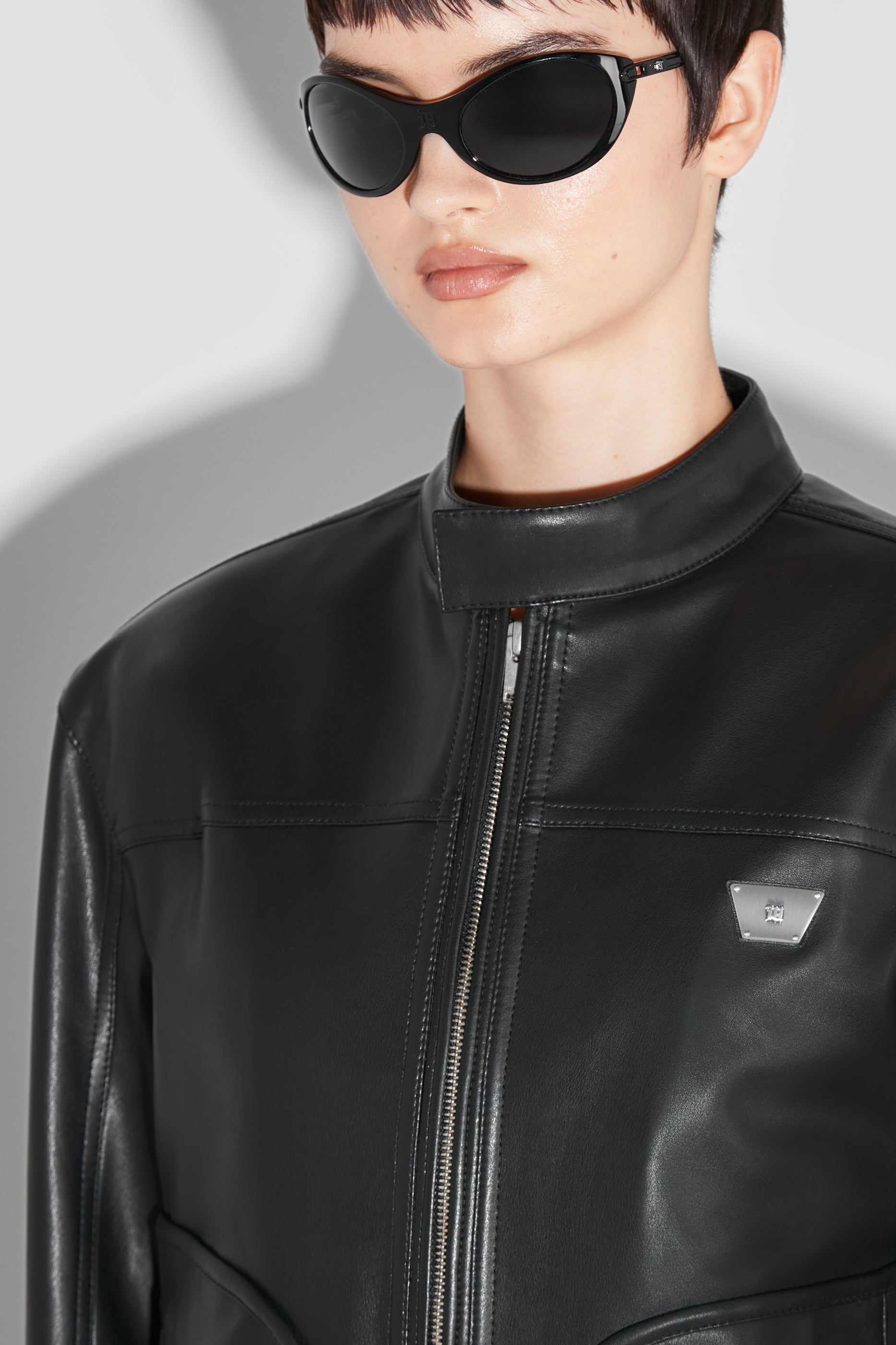 Astro Faux Leather Jacket