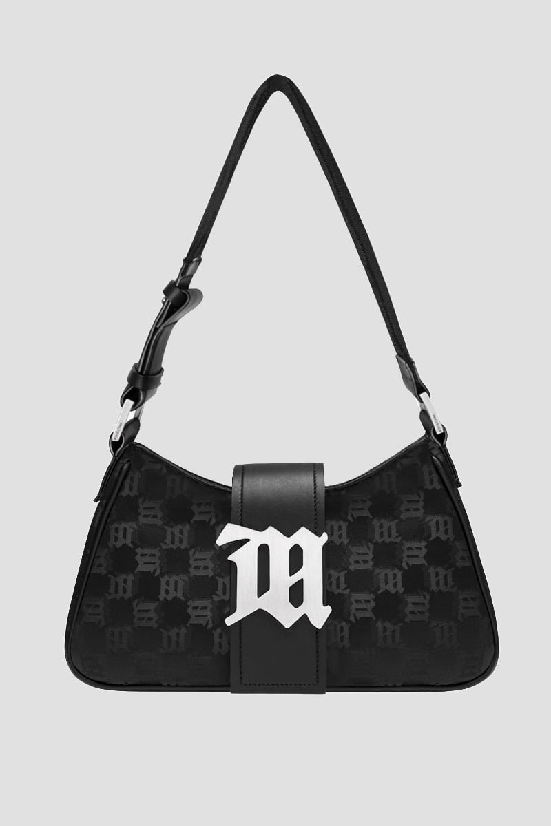 Nylon Monogram Shoulder Bag Medium